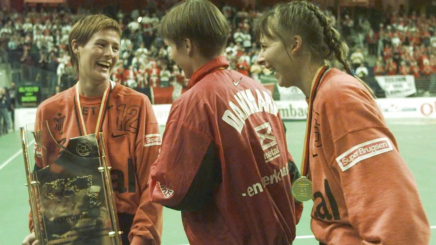 Gitte Sunesen (tv.), Lene Rantala og Susanne Munk til VM.