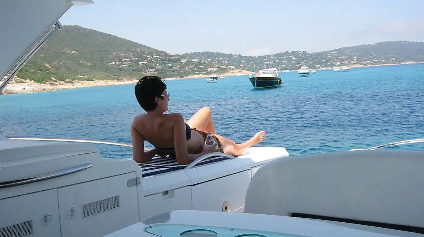 Et af billeder fra retten af Ghislaine Maxwell.