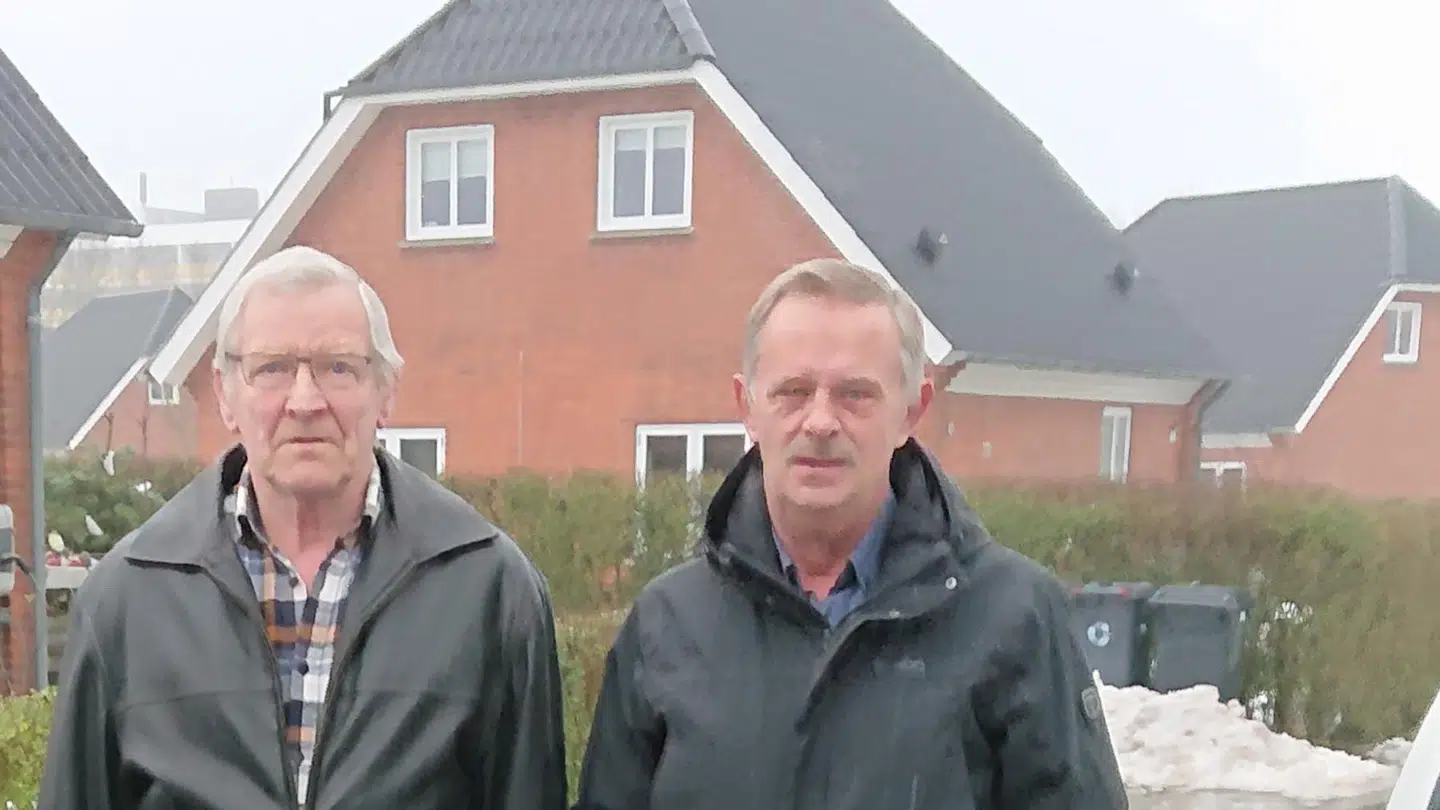 Thorkild R. Hansen (th.), formand, og Peter Clausen, bestyrelsesmedlem i Hostrup Have, der er en af Plusboligafdelingerne, der er utilfredse.