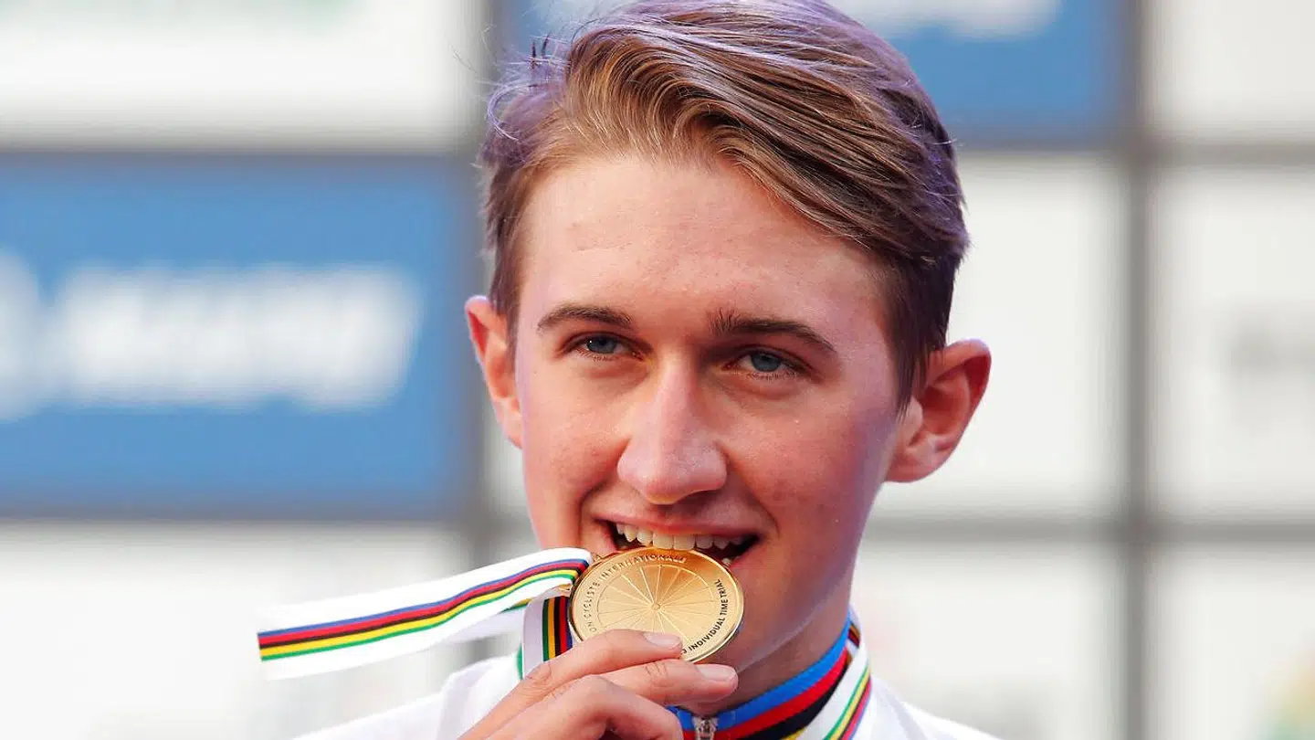 Mikkel Bjerg vandt også guld i 2017 ved U23-VM i enkeltstart.