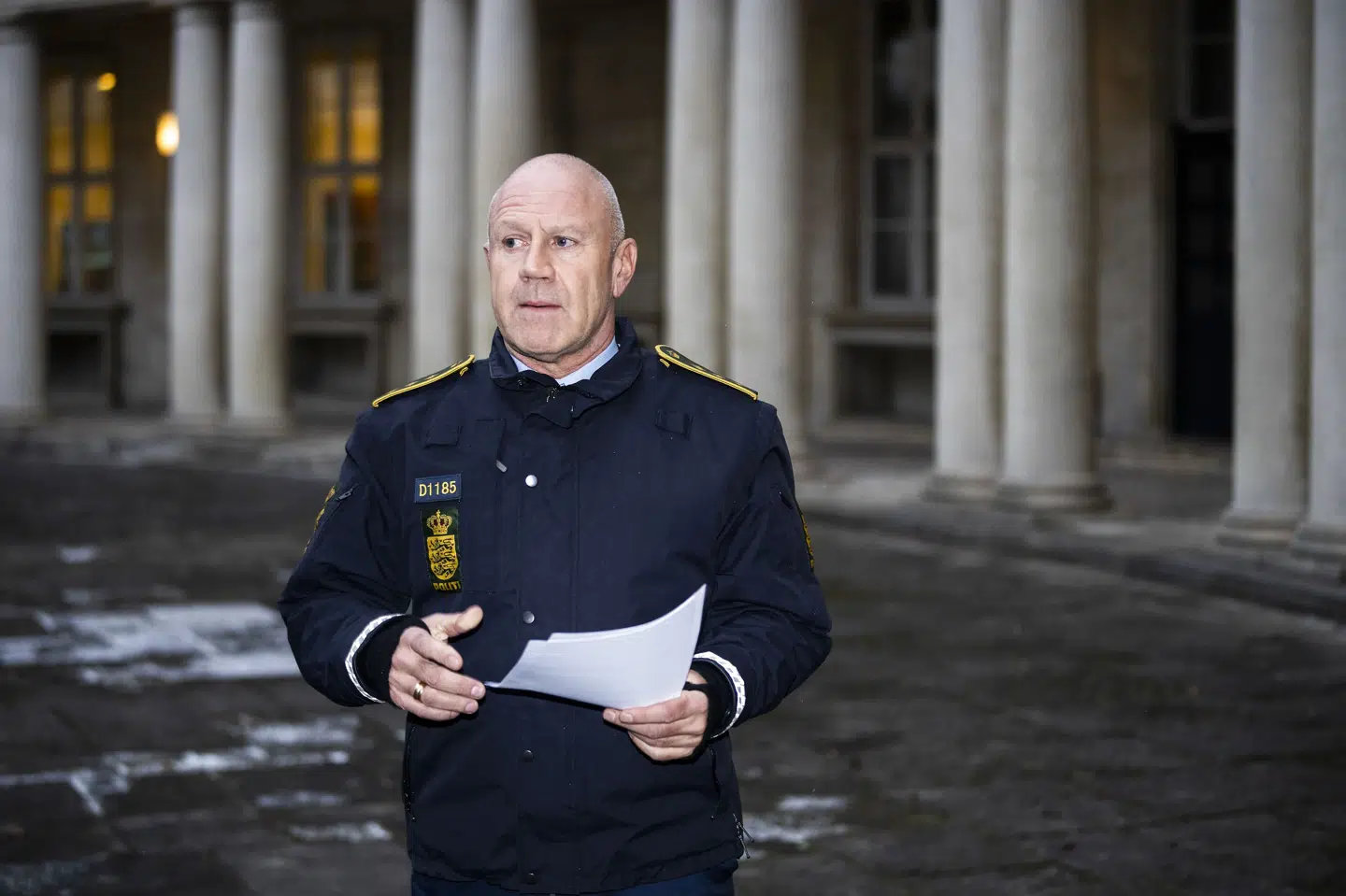 Ledende politiinspektør Torben Svarrer fortæller tirsdag, at svenske kriminelle er indblandet i den blodige konflikt, der er i disse dage udspiller sig i København og omegn. Martin Sylvest/Ritzau Scanpix