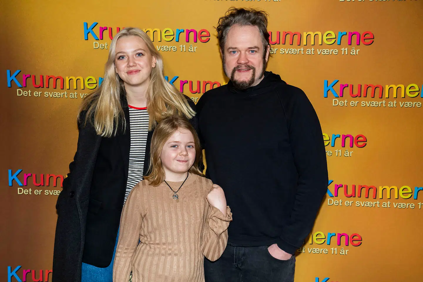 Esben Dalgaard med døtrene Olivia og Alberte. Ikke mindst den yngste har haft svært ved at tackle hans sygdom.