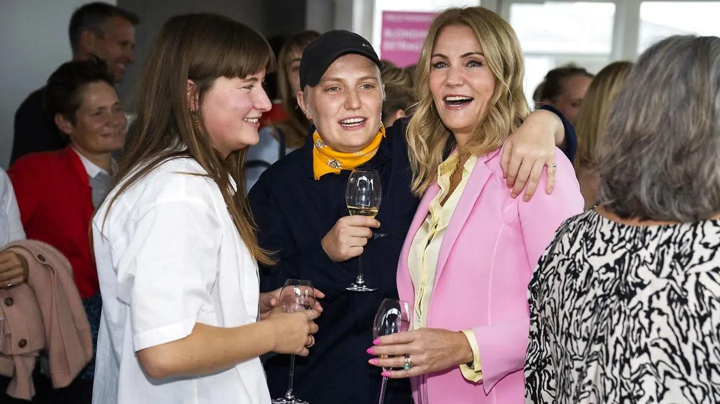 Helle Thorning og hendes to børn i forbindelse med udgivelsen af sin bog 4. oktober 2021.