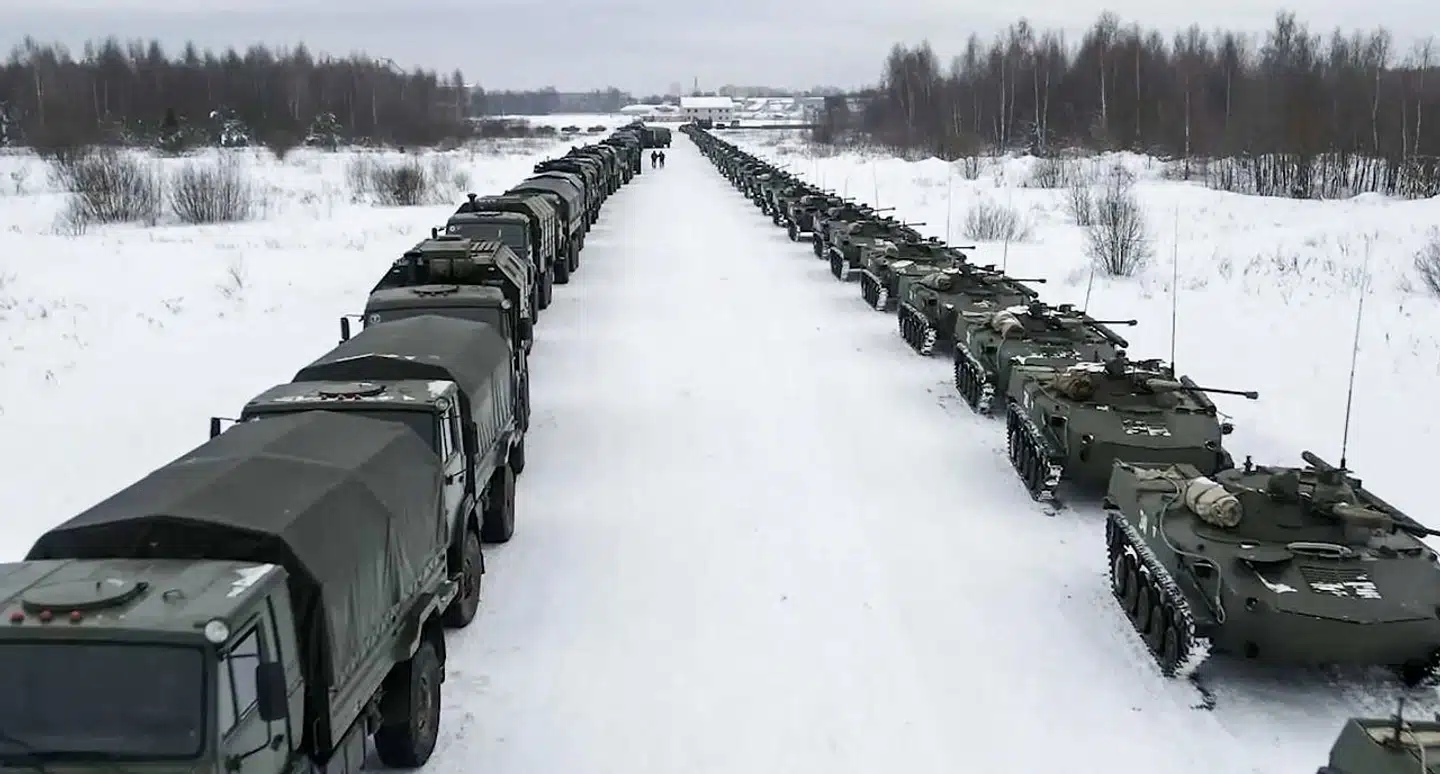 Materiel klar til afsending fra den russiske base i Ivanovo.