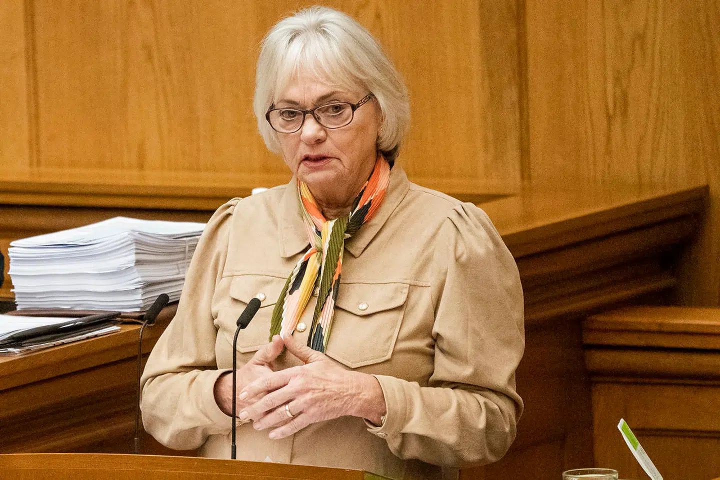 Her ses Pia Kjærsgaard (DF).