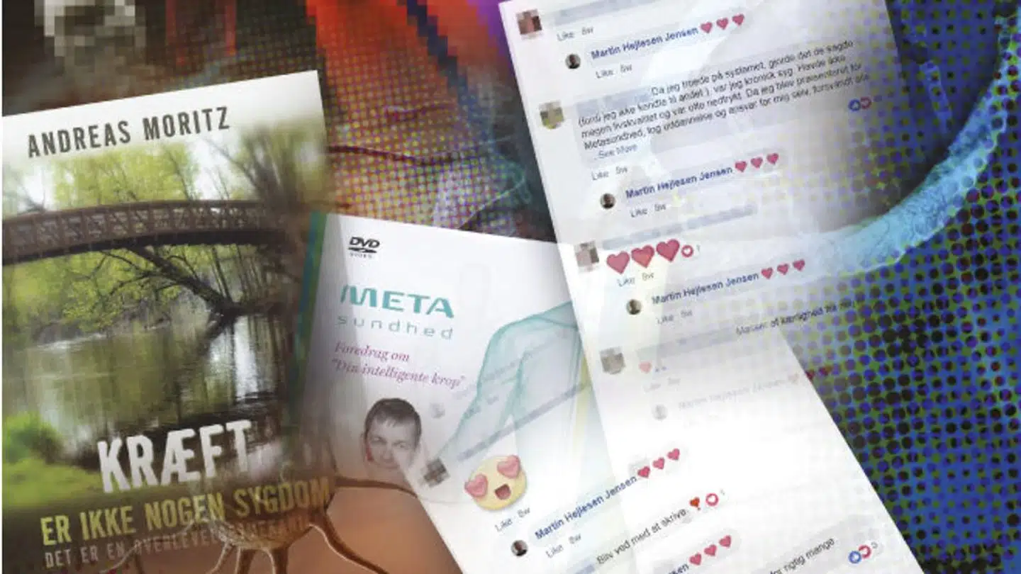 I bogen »Kræft er ikke nogen sygdom« lyder det blandt andet, at kemoterapi »praktisk talt bliver anvendt til folkemord«. Illustration: Henrik Kjær