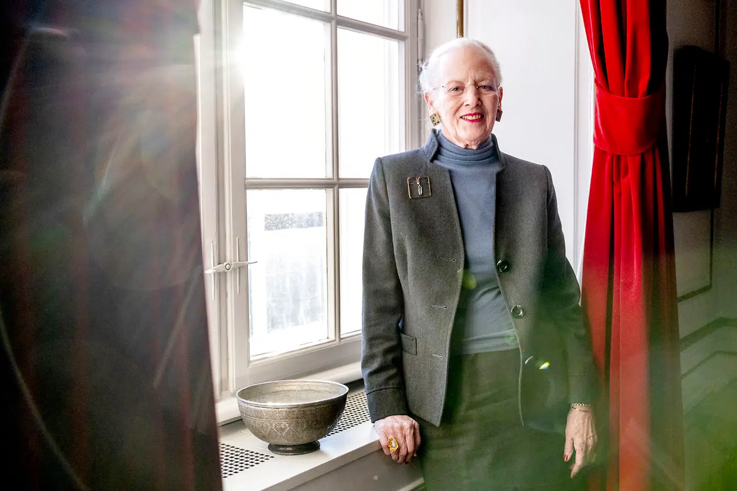B.T.s chefredaktør, Jonas Kuld Rathje, interviewer H.M. Dronningen på Amalienborg i anledning af hendes 50-års regeringsjubilæum fredag 14. januar 2022.