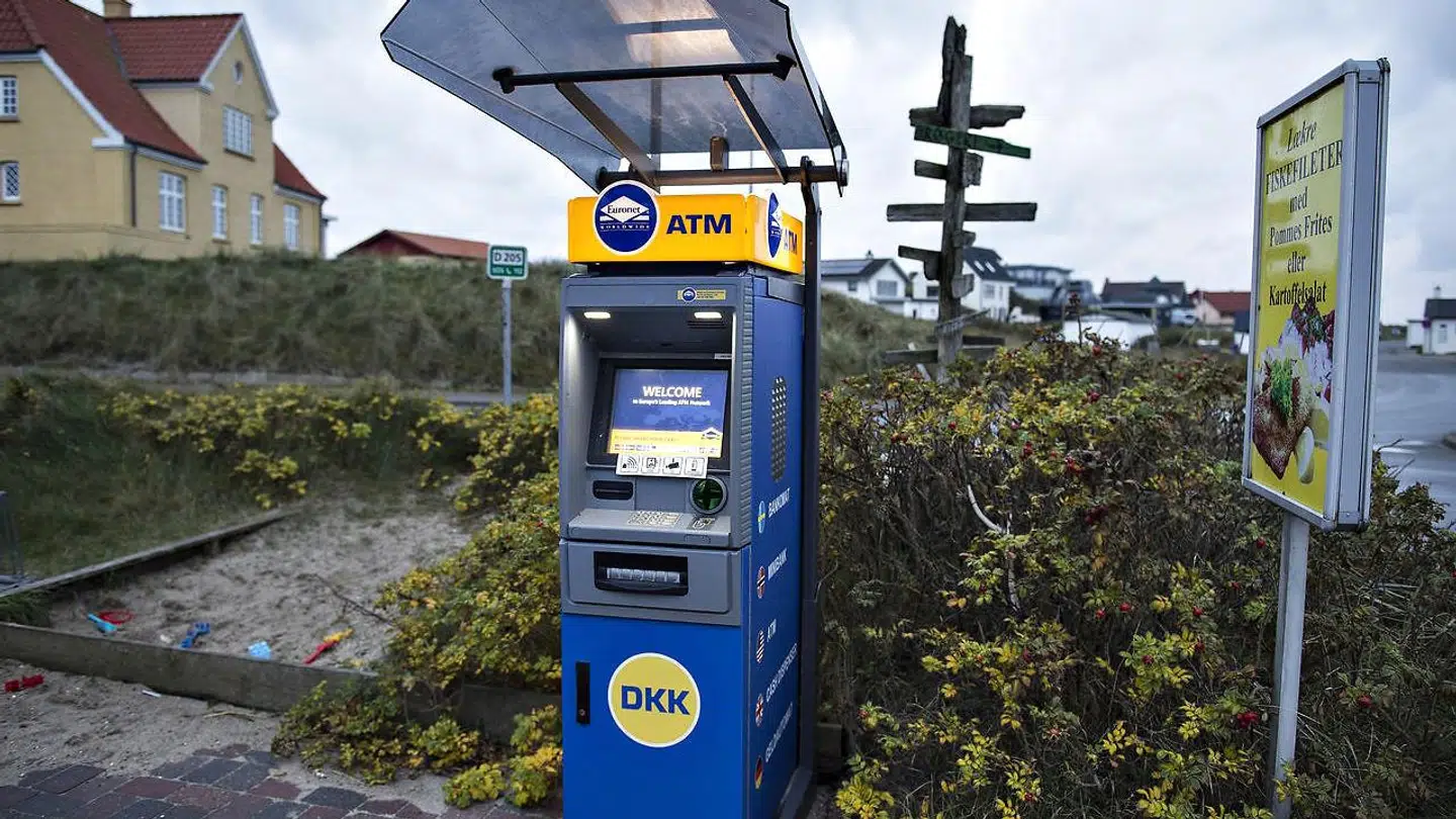 Hæveautomat fra Euronet Worldwide, som her er opstillet i Klitmøller.
