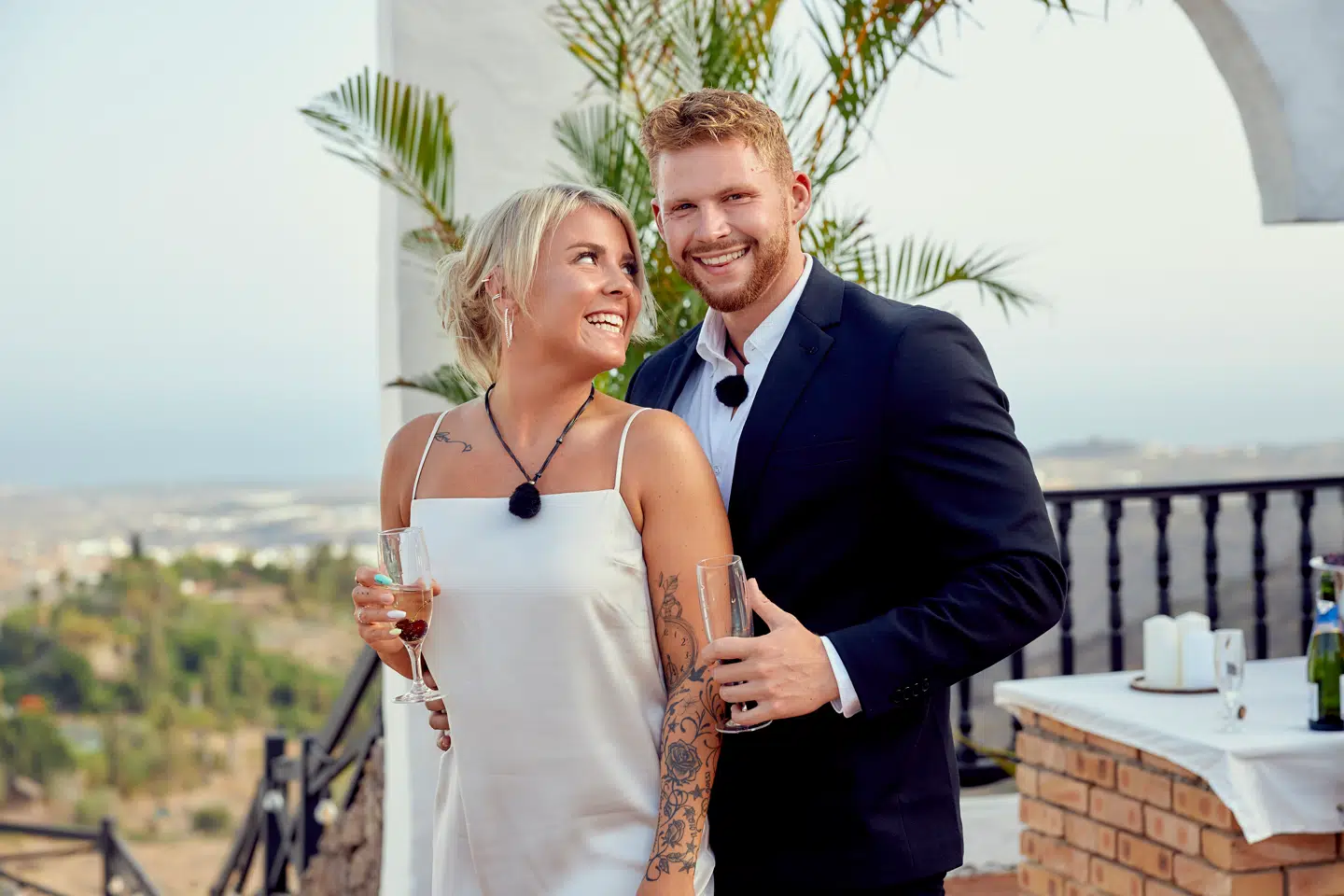 Pernille 'Ex on the Beach' Skipper med ekskæresten Casper Balo, som hun mødte i programmet.