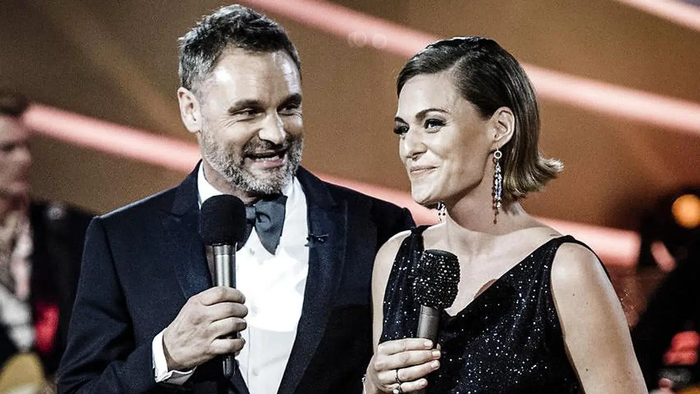 Claus Elming og Sarah Grünewald da de var 'Vild med dans'-værter sammen i 2015.