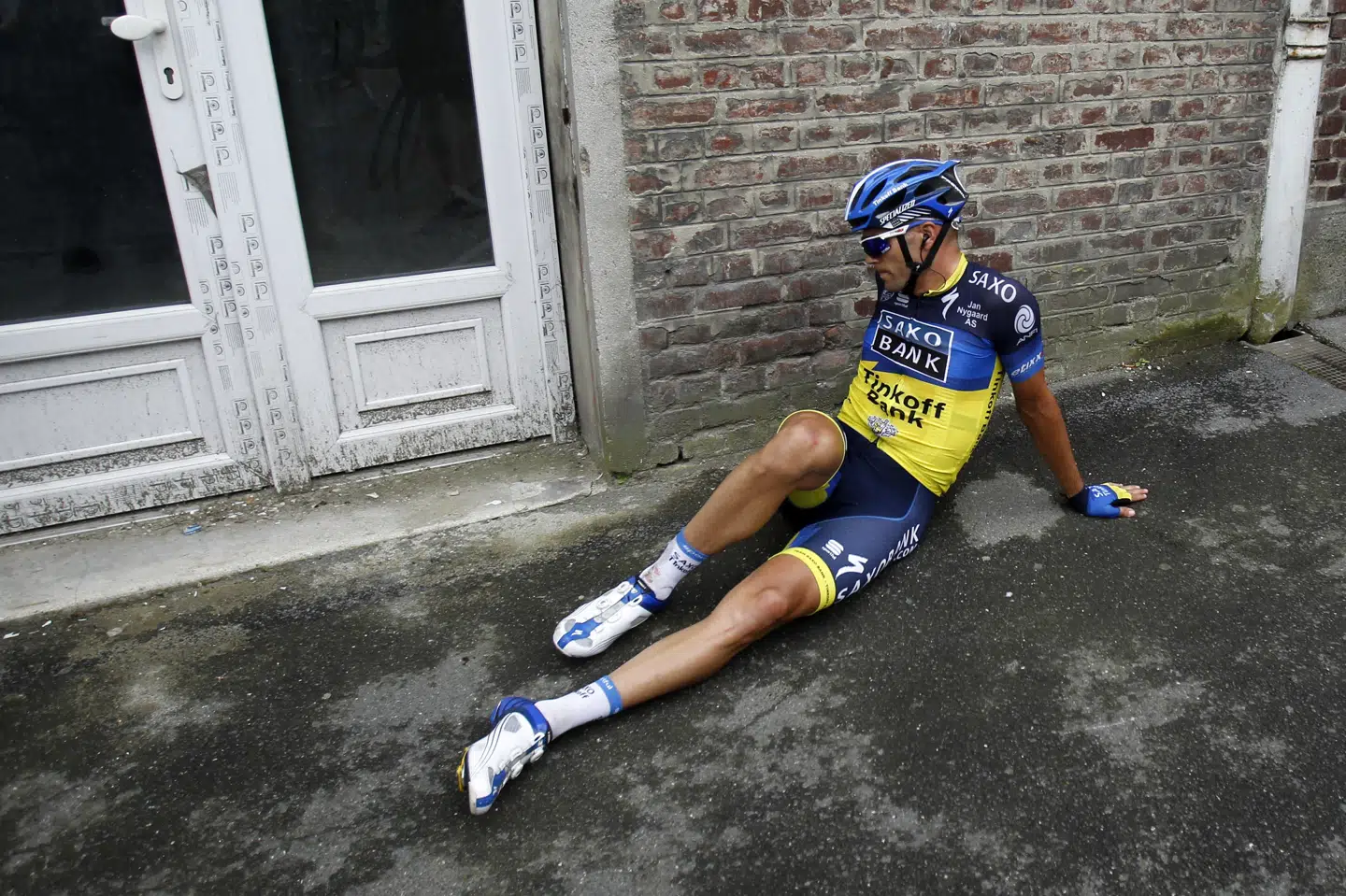 Jonathan Cantwell kørte i 2012 Tour de France for Bjarne Riis' Team Saxo Bank. Bogdan Cristel/Reuters