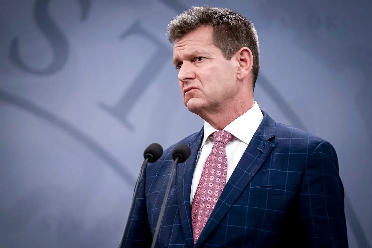 Direktør i Sundhedsstyrelsen Søren Brostrøm under pressemøde om coronasituationen i Spejlsalen i Statsministeriet i København, onsdag den 8. december 2021.. (Foto: Mads Claus Rasmussen/Ritzau Scanpix)