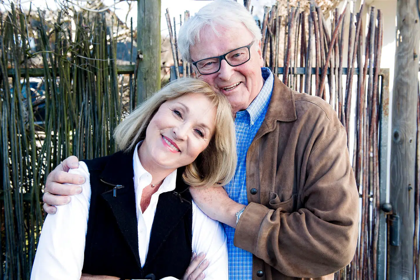 Susse Wold og Bent Mejding blev sidste år fotograferet i forbindelse med stykke Kærestebreve.