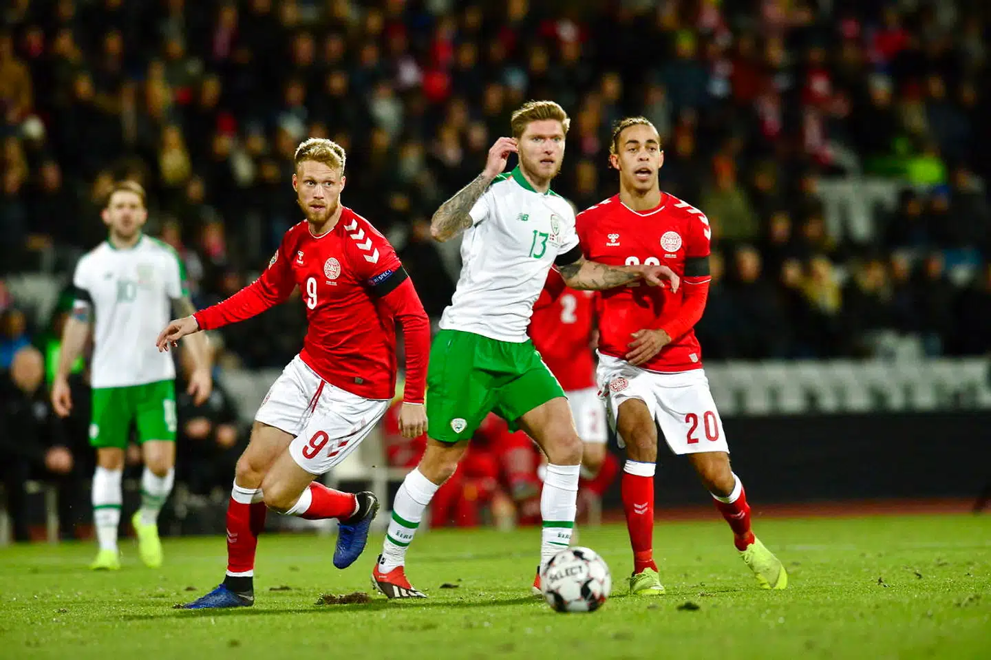 Nations League fodboldkampen mellem Danmark og Irland på Ceres Park Aarhus mandag den 19. november 2018. (Foto: Bo Amstrup/Scanpix 2018)