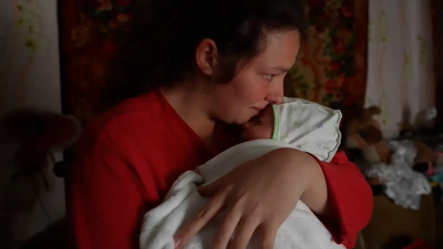 Der er intet gas og strøm tilbage hos familien Manha i Novognativka.