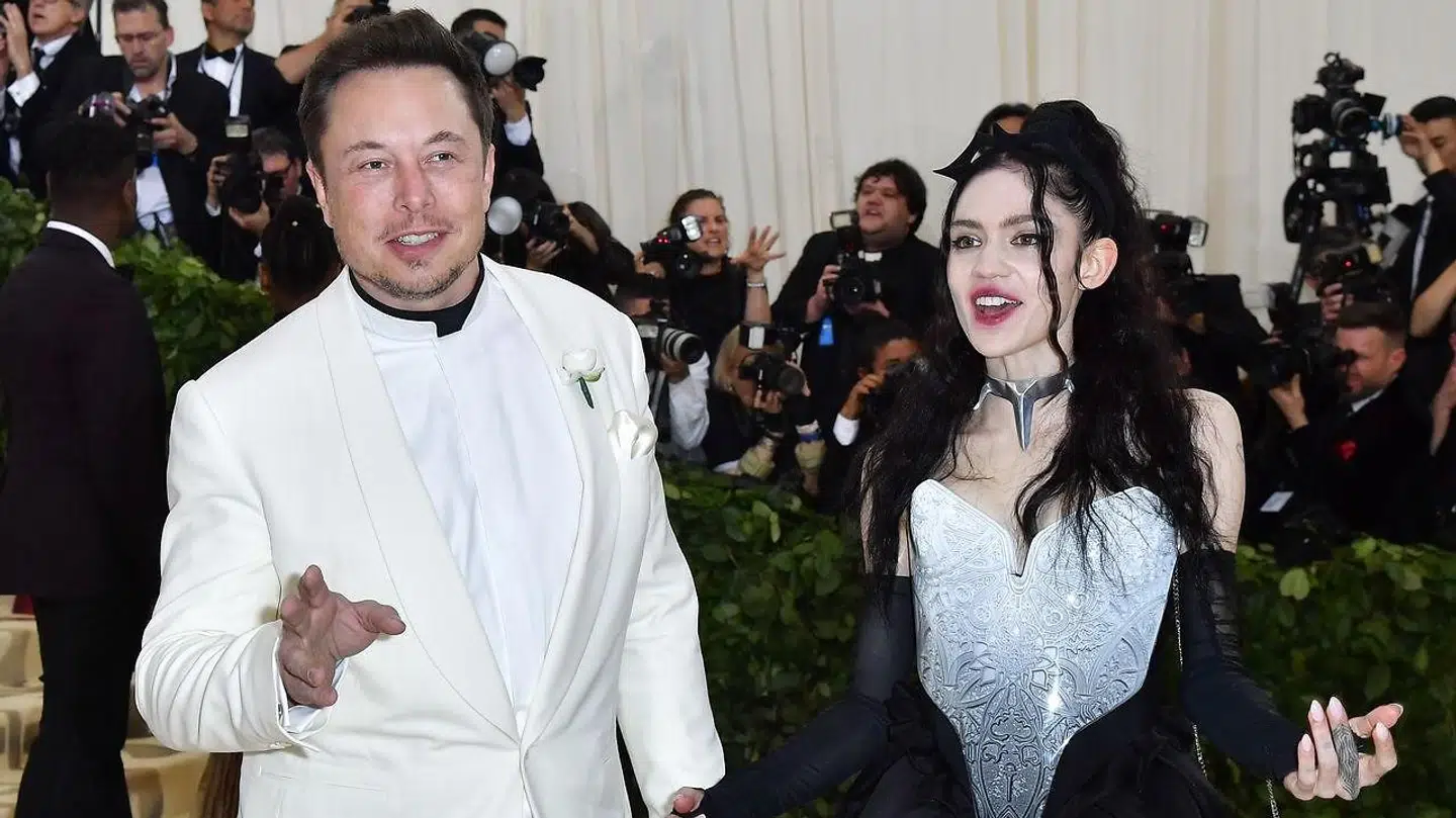 Grimes og Elon Musk.