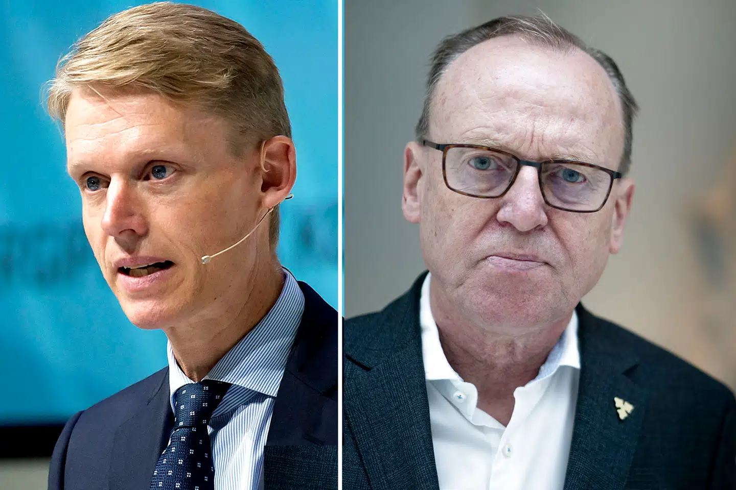 Carlsberg holder generalforsamling. Her ses Henrik Poulsen (tv.) og Flemming Besenbacher (th.). Foto: Keld Navntoft/Tobias Kobborg.