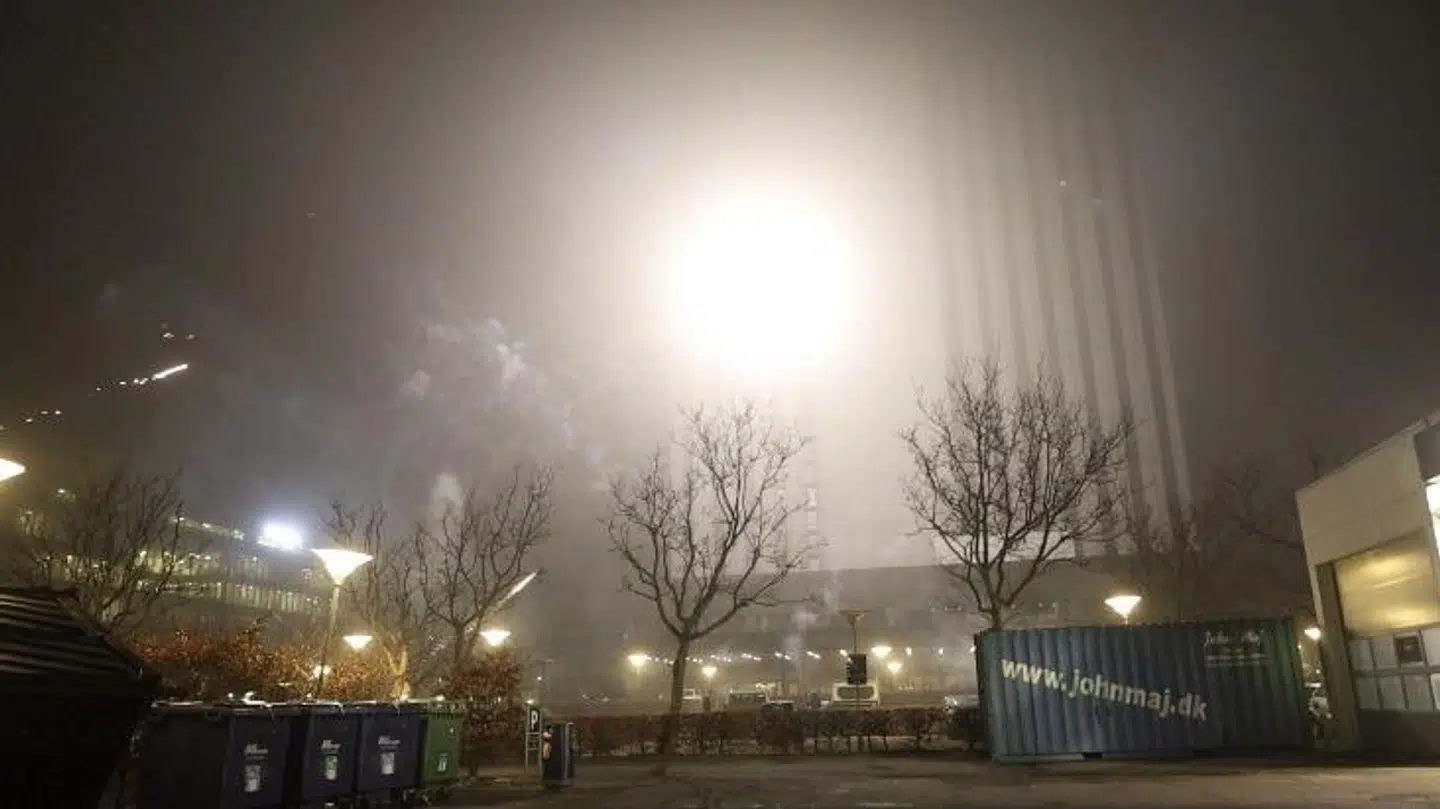 Sådan så det ud foran Radisson - dog det forkerte sted.