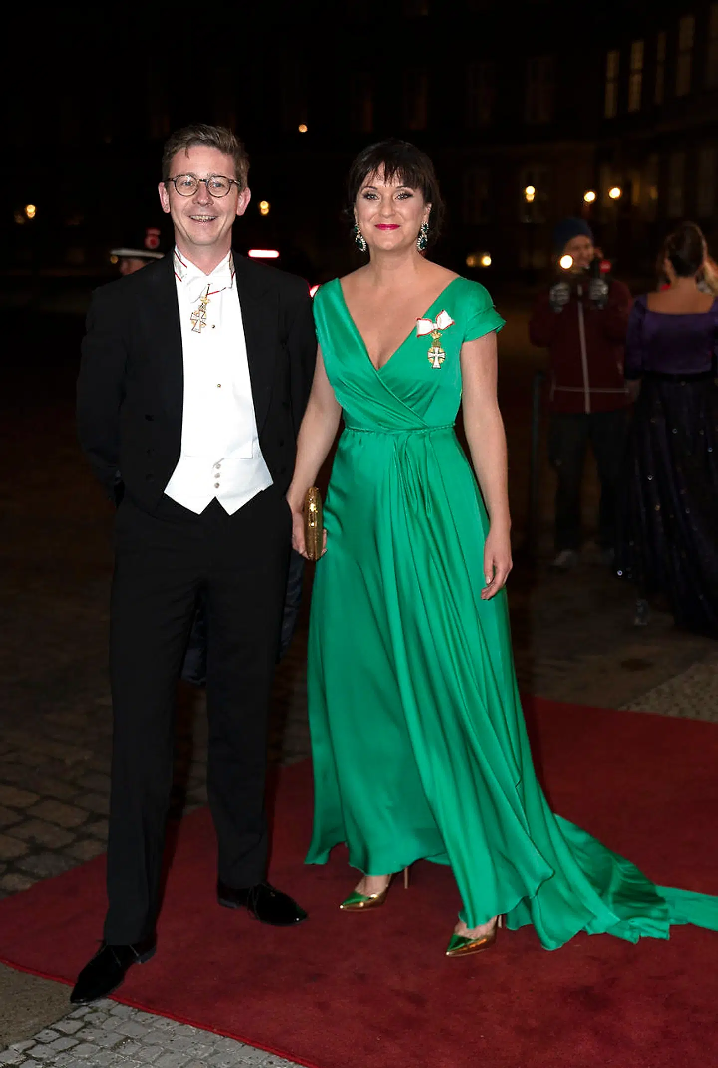 Skatteminister Karsten Lauritzen og minister for offentlig innovation, Sophie Løhde, ankommer til nytårstaffel tirsdag den 1. januar 2019. (Foto: Keld Navntoft /Ritzau Scanpix 2018)