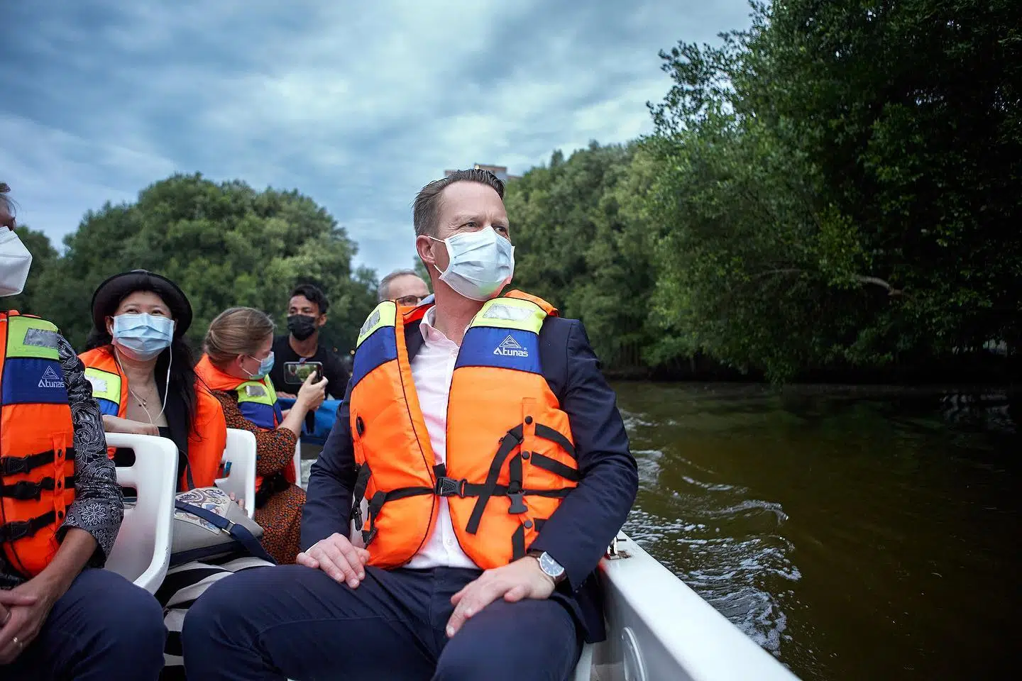Jeppe Kofod fotograferet under sin Asien-tur. (Foto: Danmarks ambassade i Indonesien)