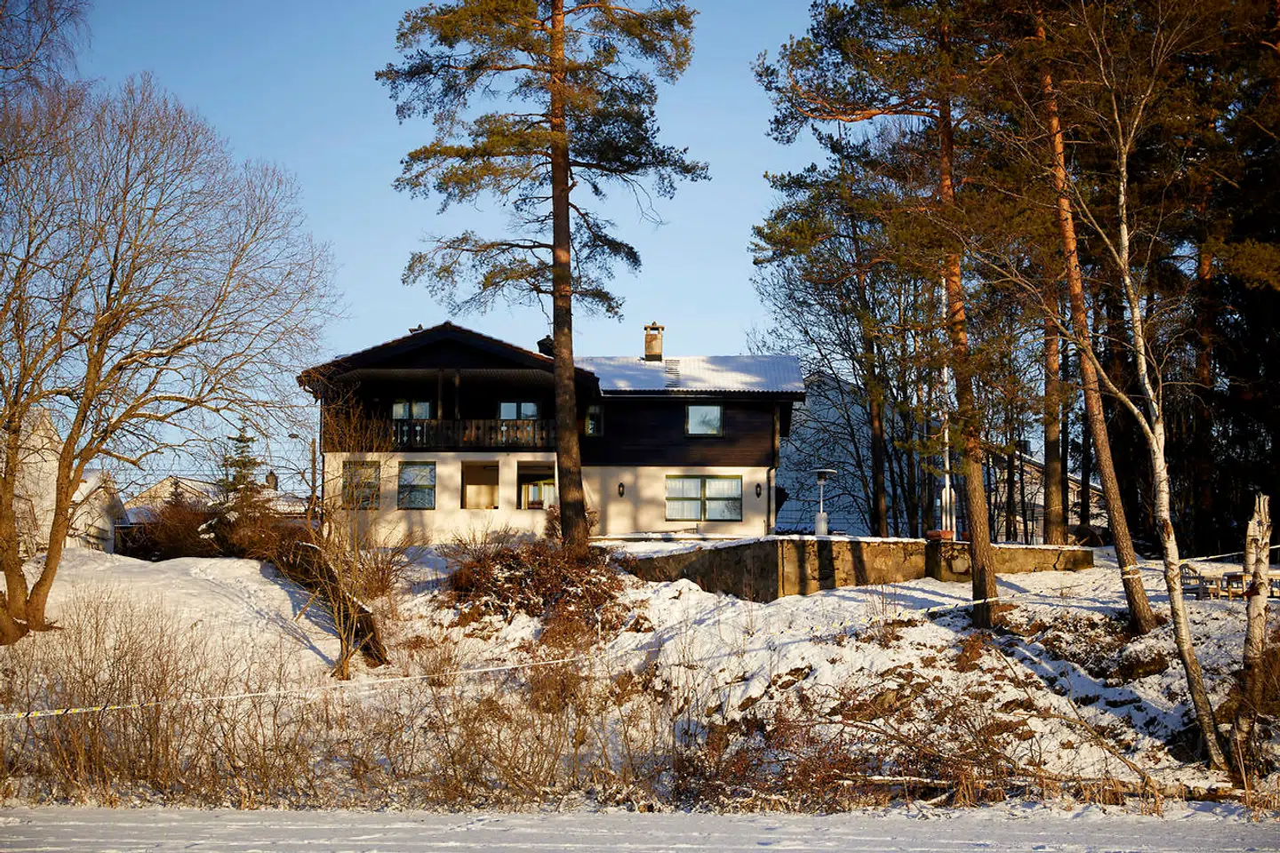 Her ses ægteparrets hjem øst for Oslo.