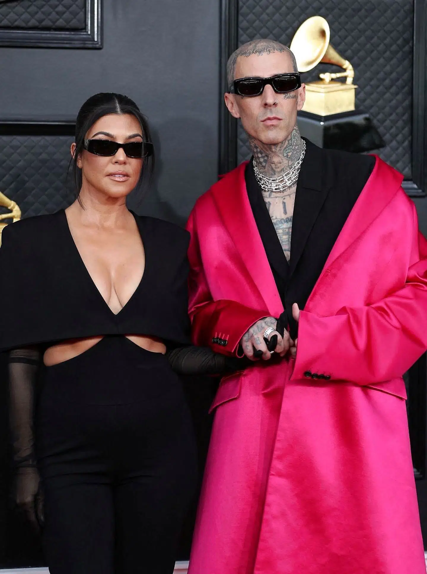 Kourtney Kardashian og Travis Barker.