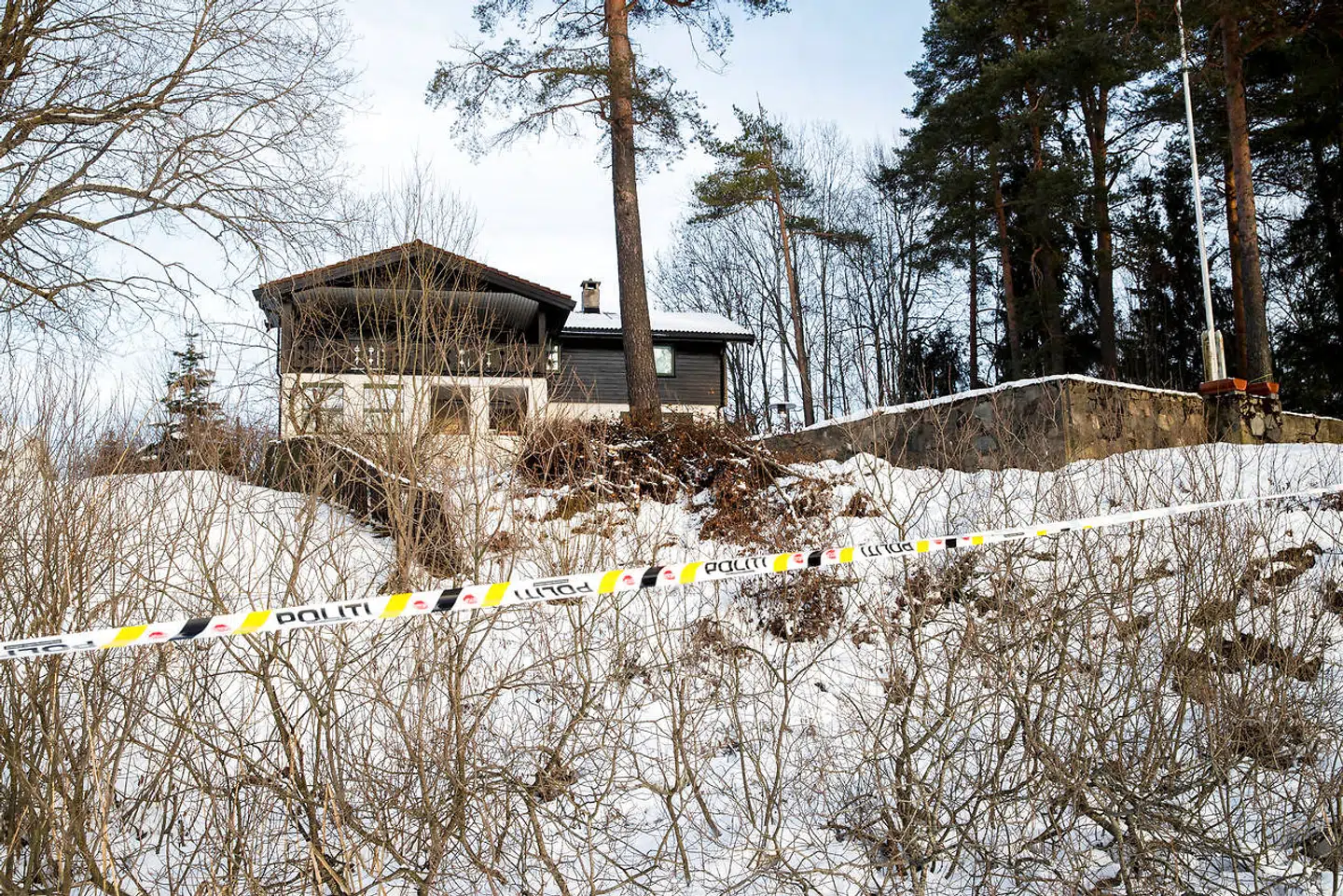 Ægteparrets hjem i Lørenskog.