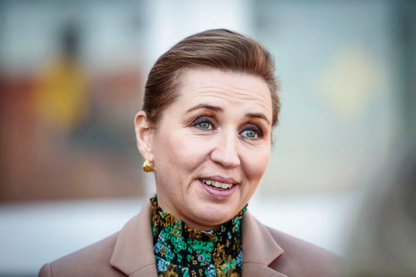 Statsminister Mette Frederiksen på besøg på Bornholm torsdag den 7. april 2022.