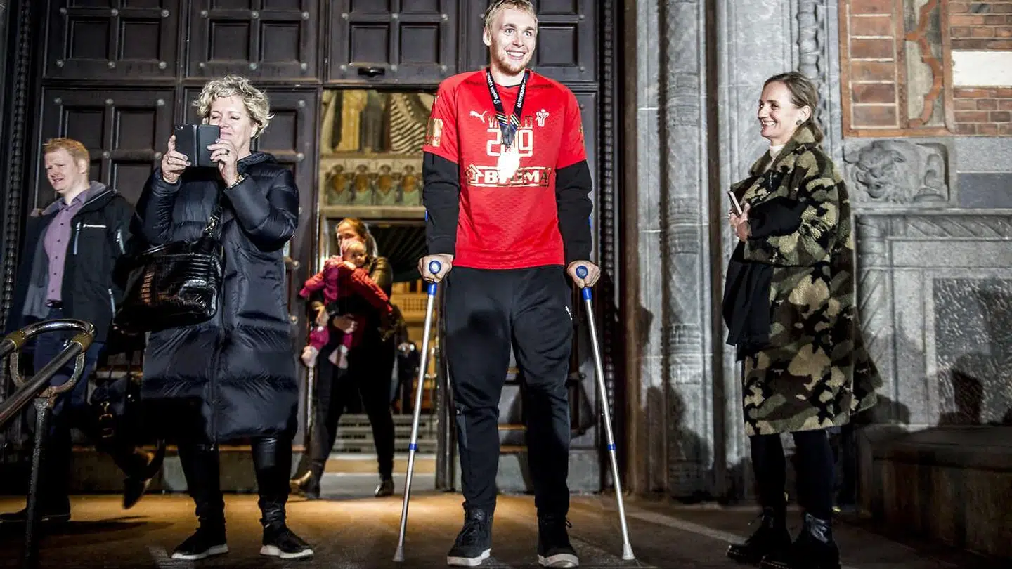 René Toft Hansen blev opereret under slutrunden, da han kom til skade under den første kamp mod Norge.