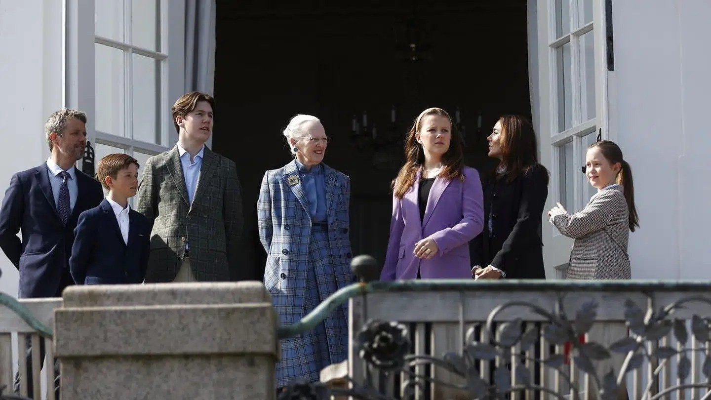 Dronningen fejrer sin 82-års fødselsdag på Marselisborg Slot i Aarhus, lørdag 16. april 2022.