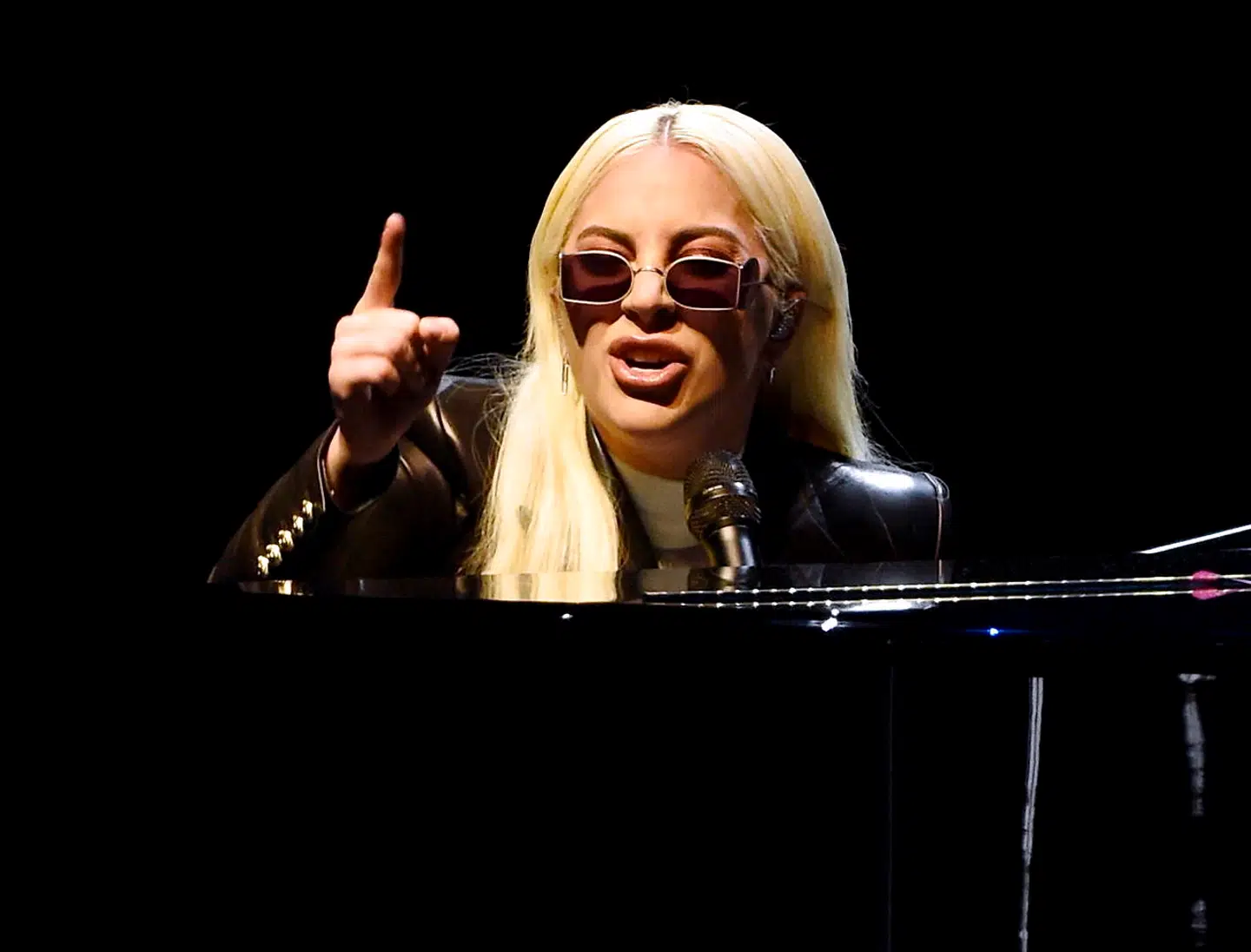 Lady Gaga under en optræden i Las Vegas i 2016. Nu spiller hun der fast på en såkaldt residence.