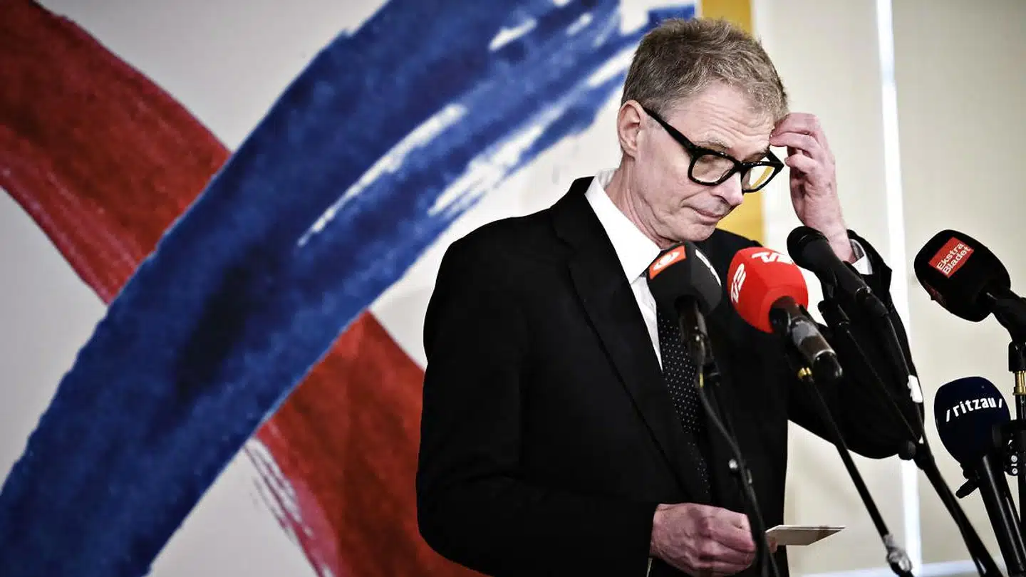 Klaus Riskær Pedersen holdt tirsdag pressemøde i Vartov i København om sine politiske visioner.