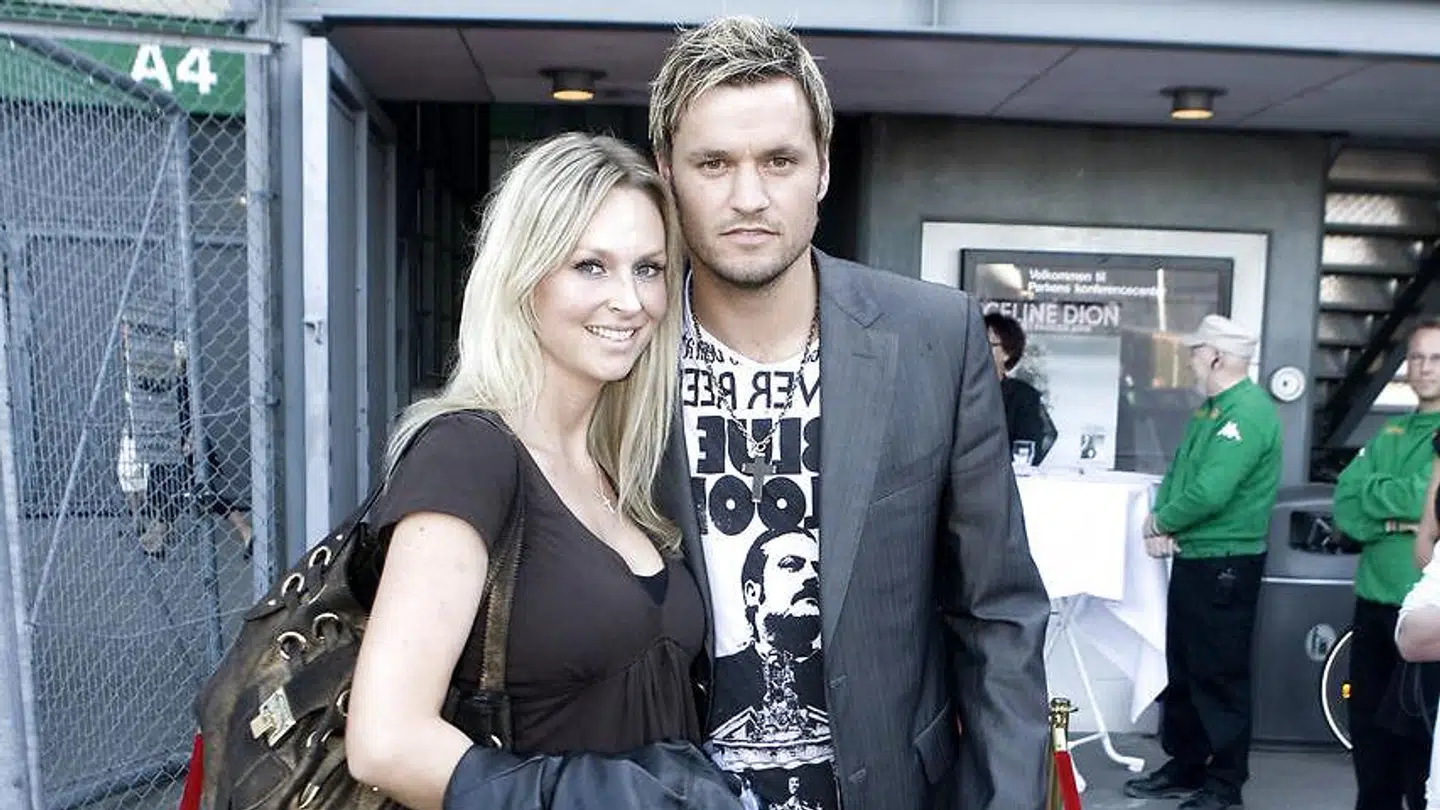 Jesper Christiansen ses her sammen med sin daværende hustru Eva i 2008.