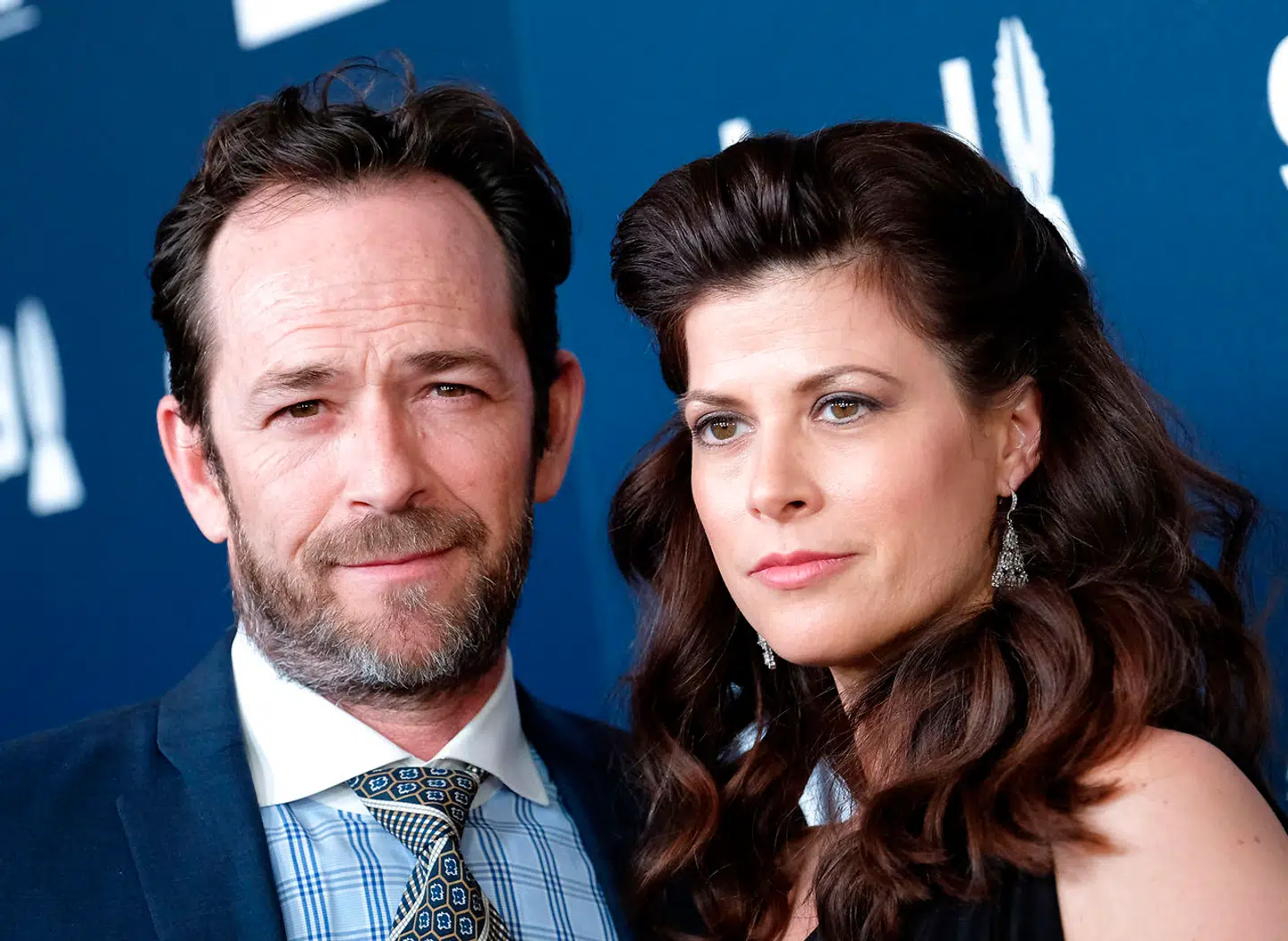 Luke Perry med sin forlovede, Wendy Madison Bauer.