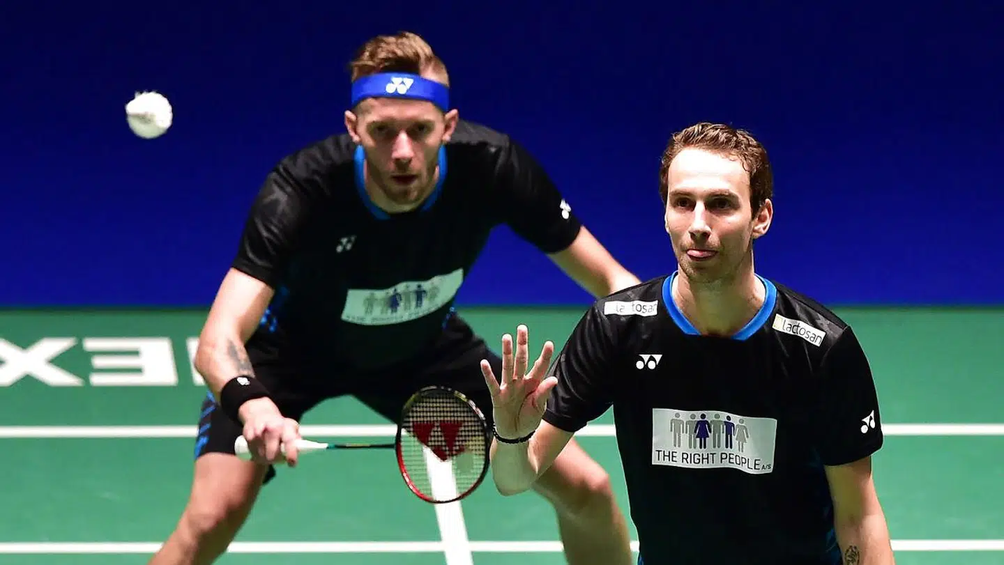 Mathias Boe og Carsten Mogensen spiller ikke længere sammen, og bruddet har været alt andet end pænt. (Foto: KAZUHIRO NOGI/Ritzau Scanpix)