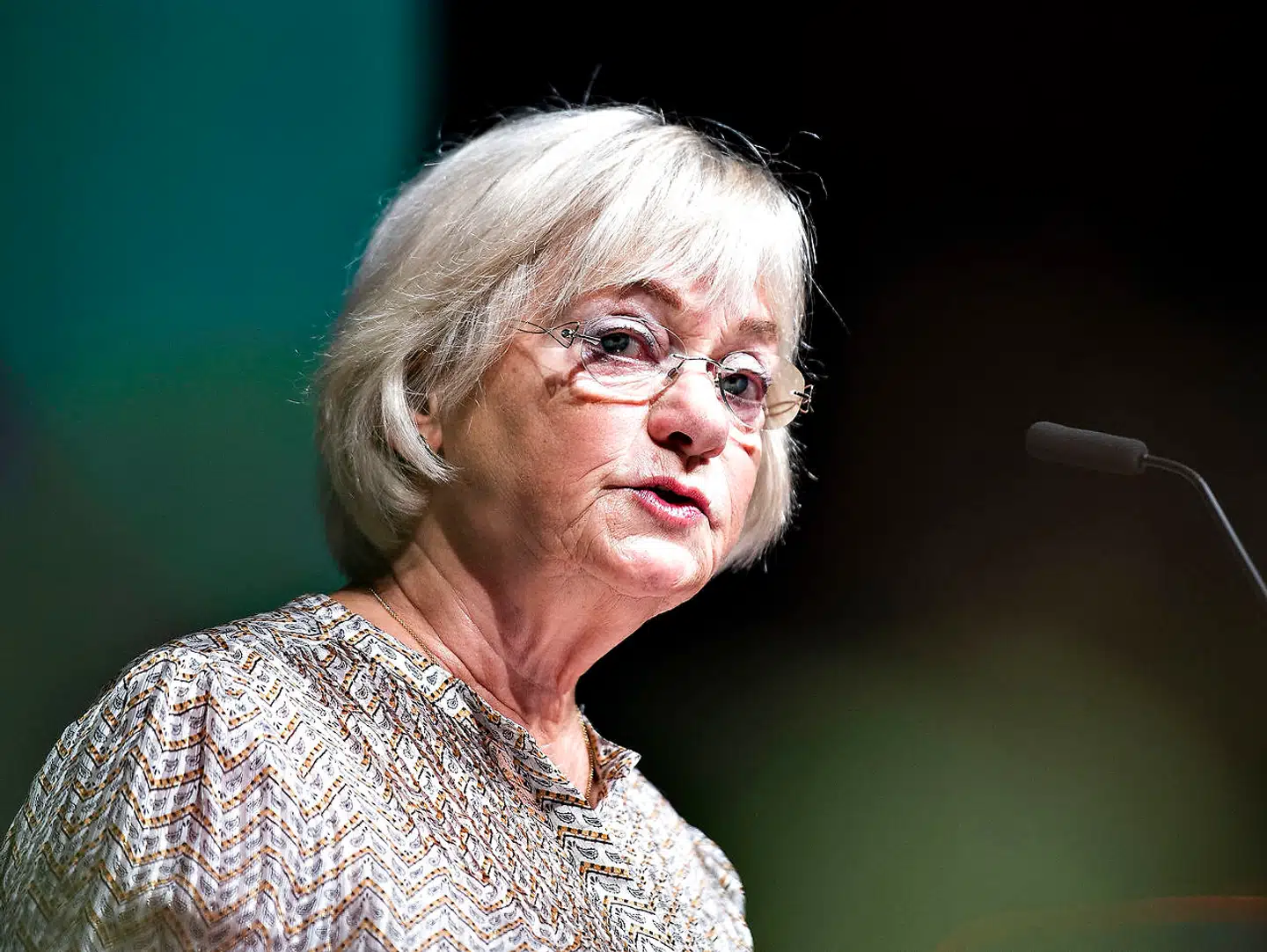 Dansk Folkepartis Pia Kjærsgaard taler ved DF's Årsmøde i Herning Kongrescenter, søndag, den 16. september 2018 .. (Foto: Henning Bagger/Ritzau Scanpix)