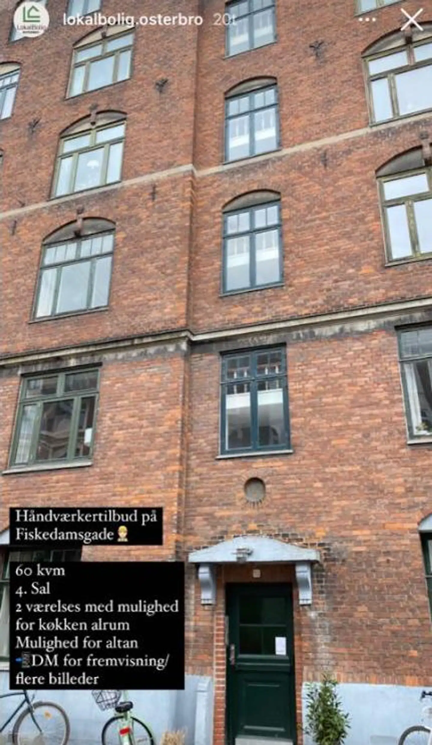 Denne annonce fra Lokalbolig Østerbro er ulovlig.