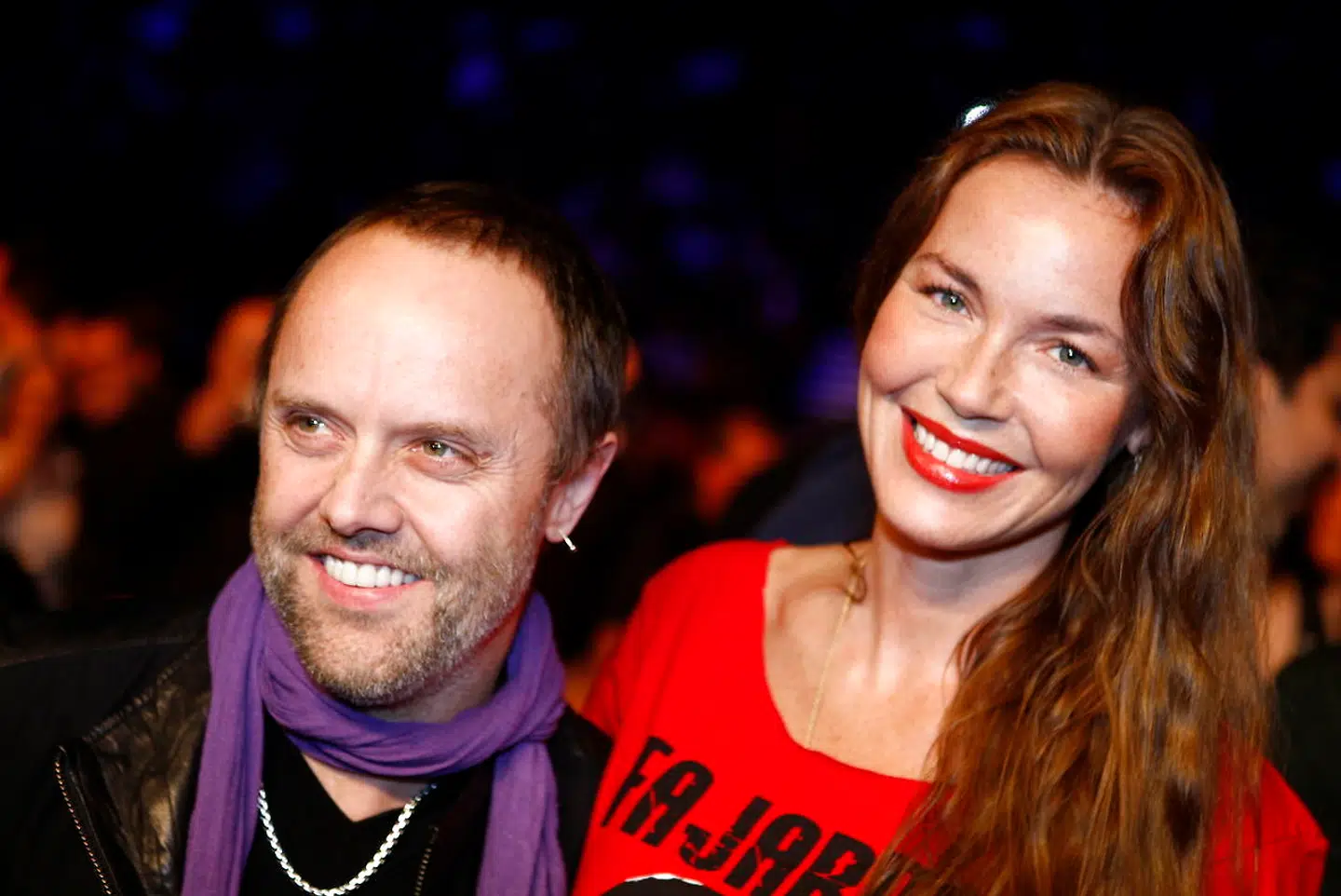 Lars Ulrich og Connie Nielsen i 2009, da alt stadig var lykkeligt.