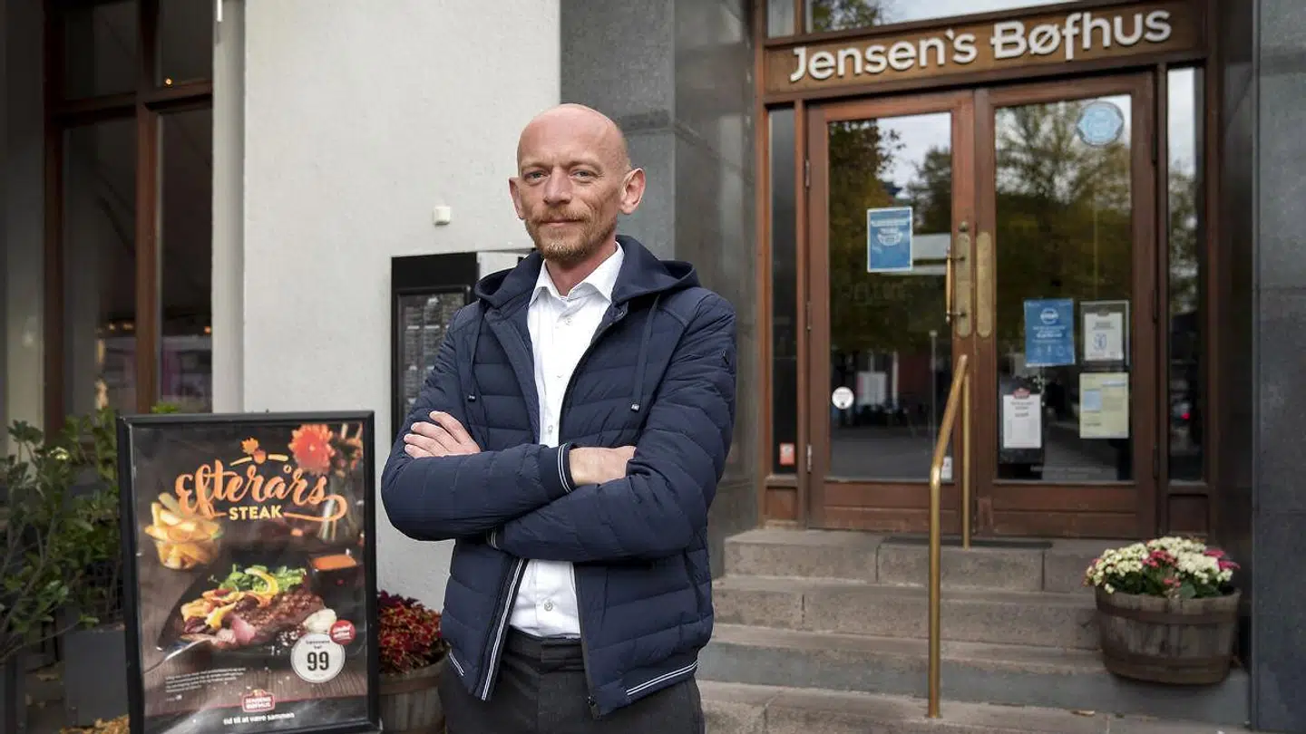 Administerende direktør for Jensens Bøfhus, Anders Nikolaisen, er ikke tilfreds med Fødevarestyrelsens fund. Arkivfoto.