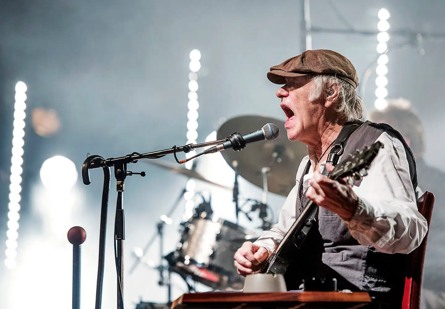 Sanger og musiker Kim Larsen, der døde 72 år gammel den 30. september 2018.