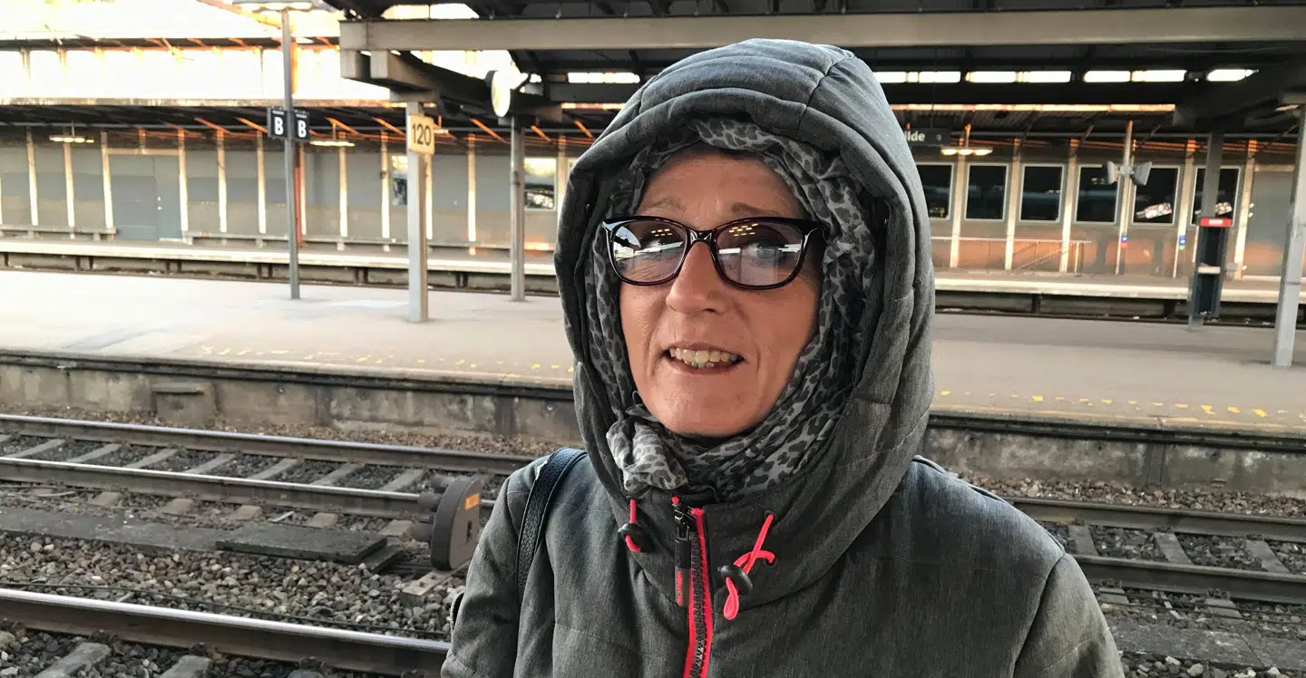 Tina Sulejmani på Roskilde Station.