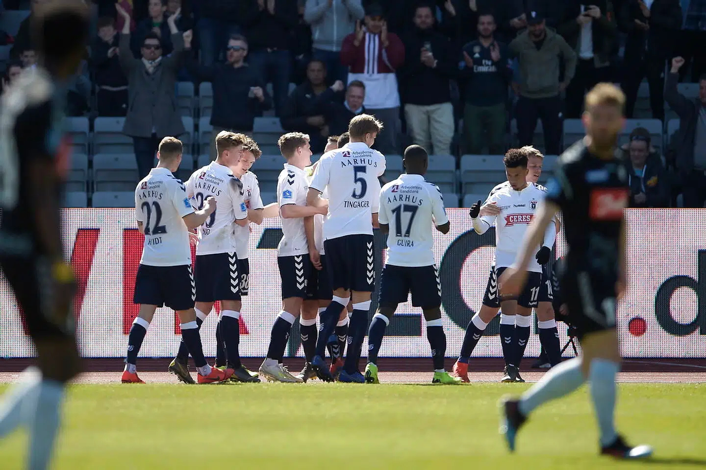 Superligakampen AGF mod SønderjyskE på Ceres Park i Aarhus, torsdag 18. april 2019.