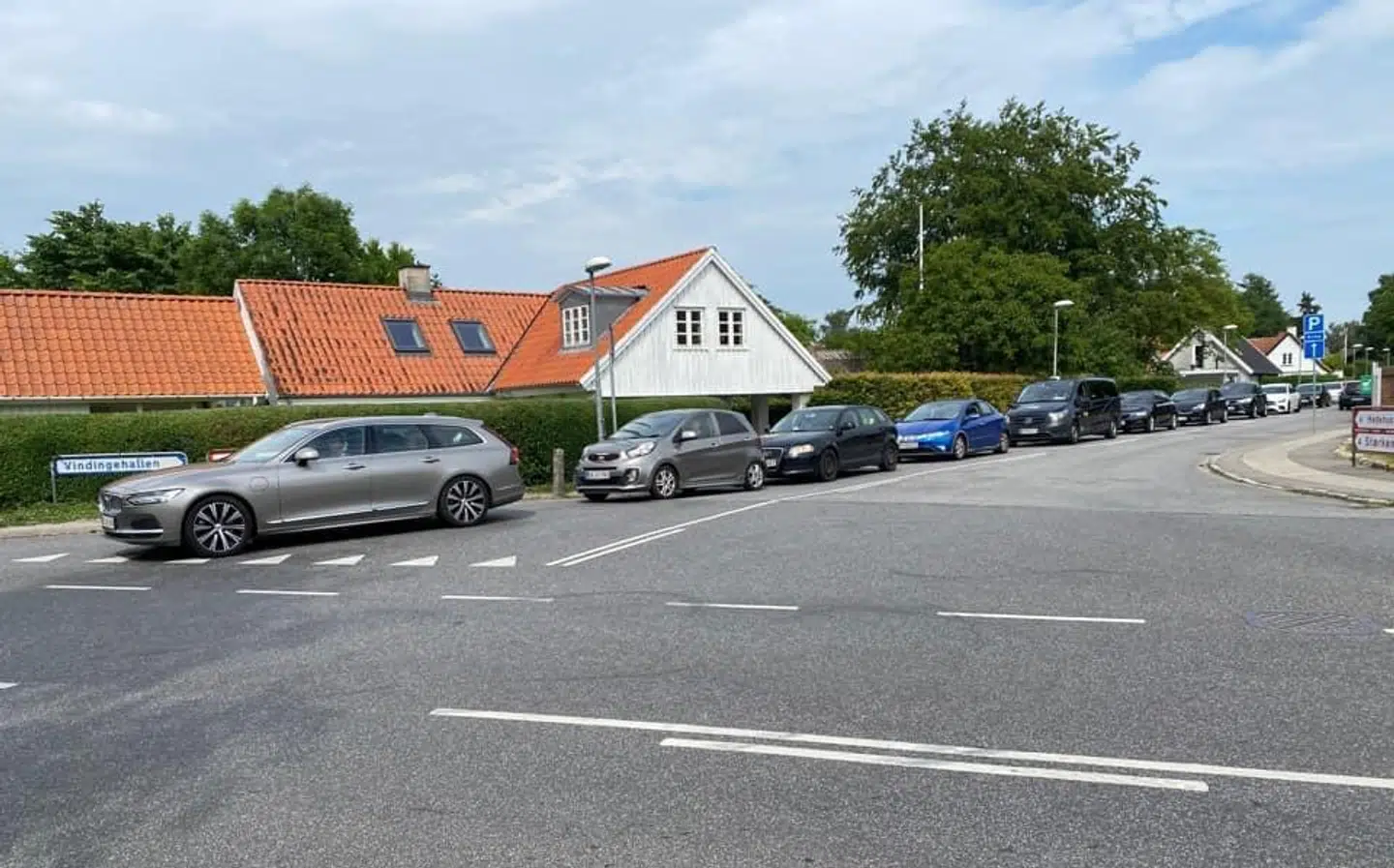Der er trafikkaos i Vindinge