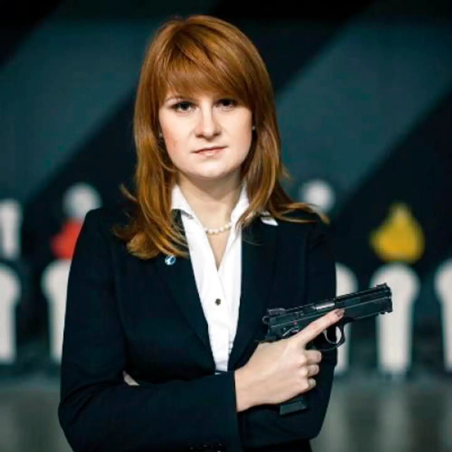 Maria Butina i hendes velmagtsdage som formand for den russiske pendant til USAs våbenlobby National Rifle Association.