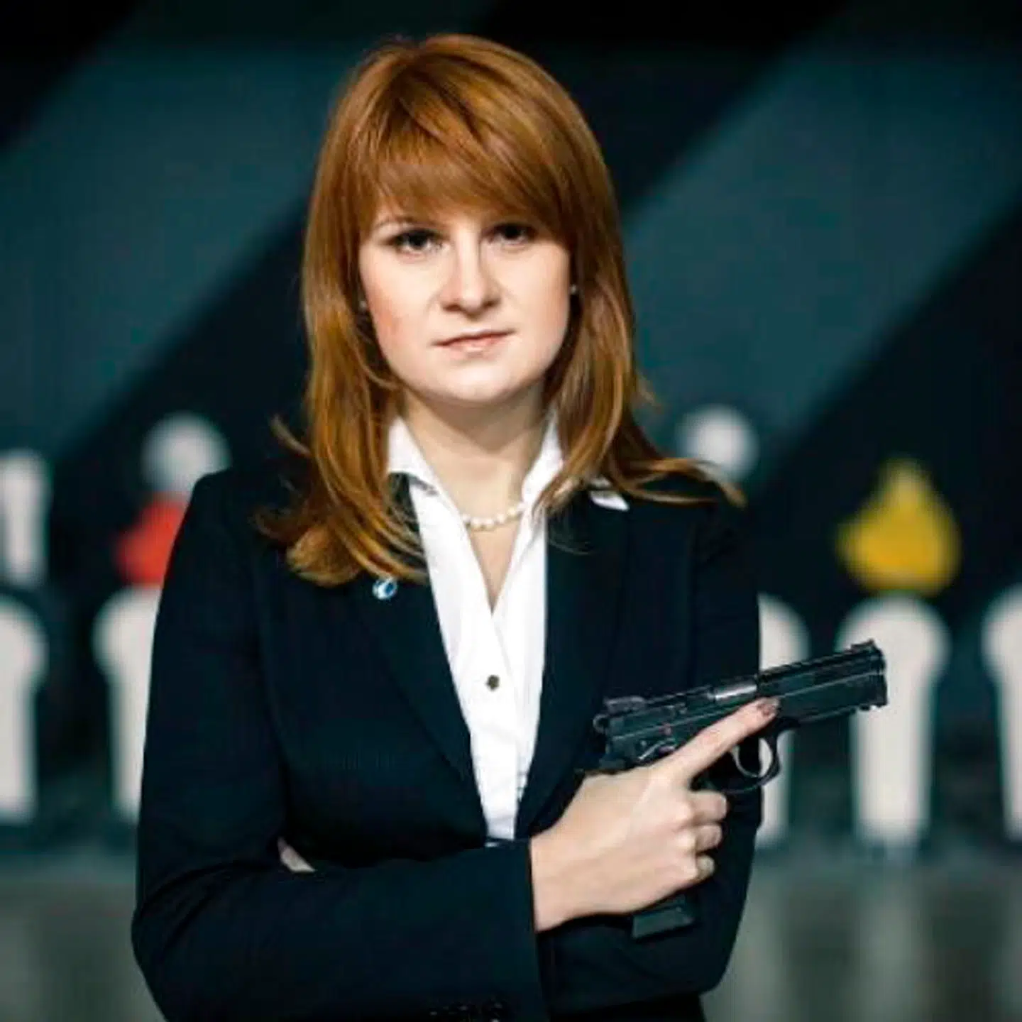 Maria Butina i hendes velmagtsdage som formand for den russiske pendant til USAs våbenlobby National Rifle Association.