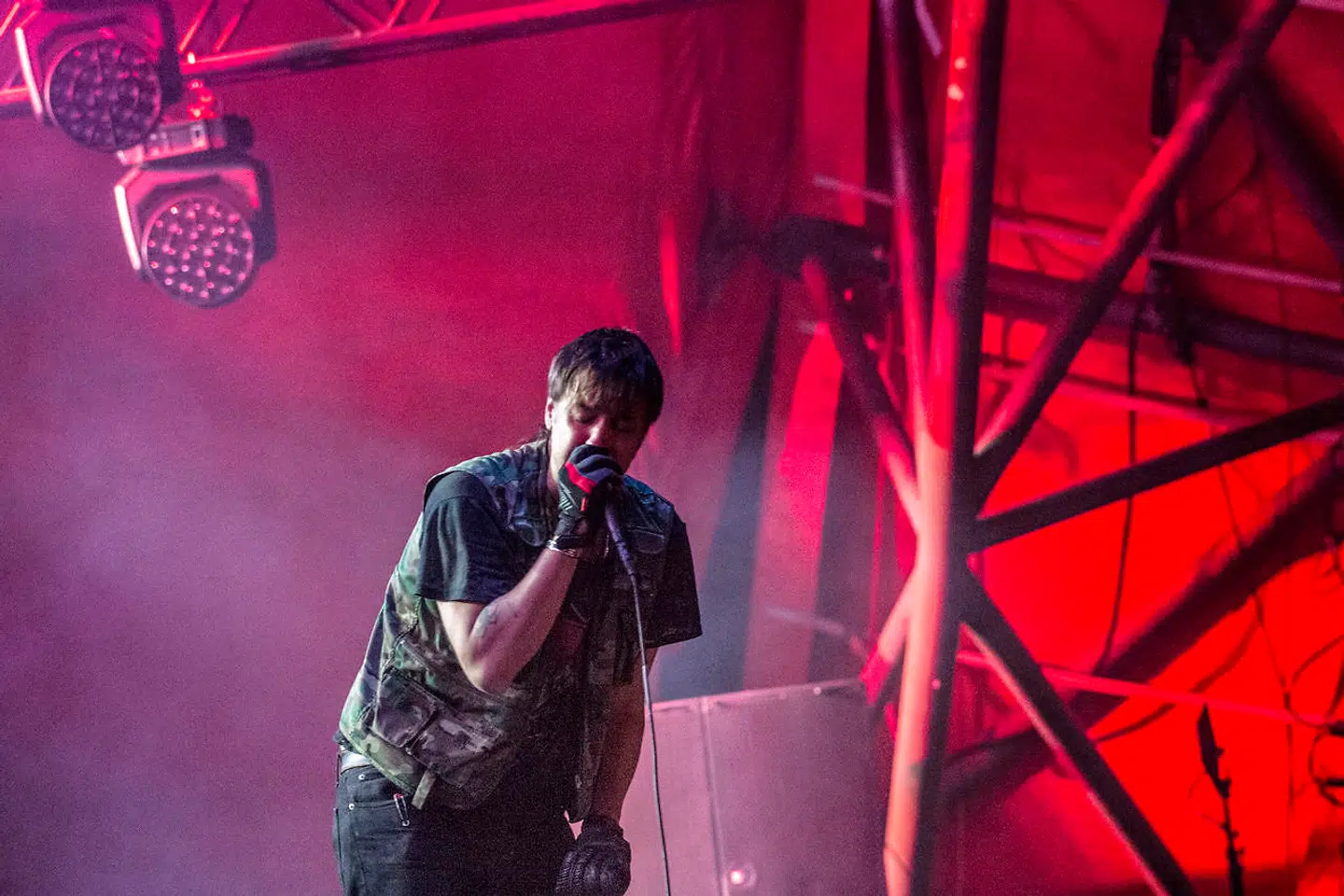 The Strokes lukker Orange Scene på Roskilde Festival lørdag den 2. juli 2022.. (Foto: Helle Arensbak/Ritzau Scanpix)