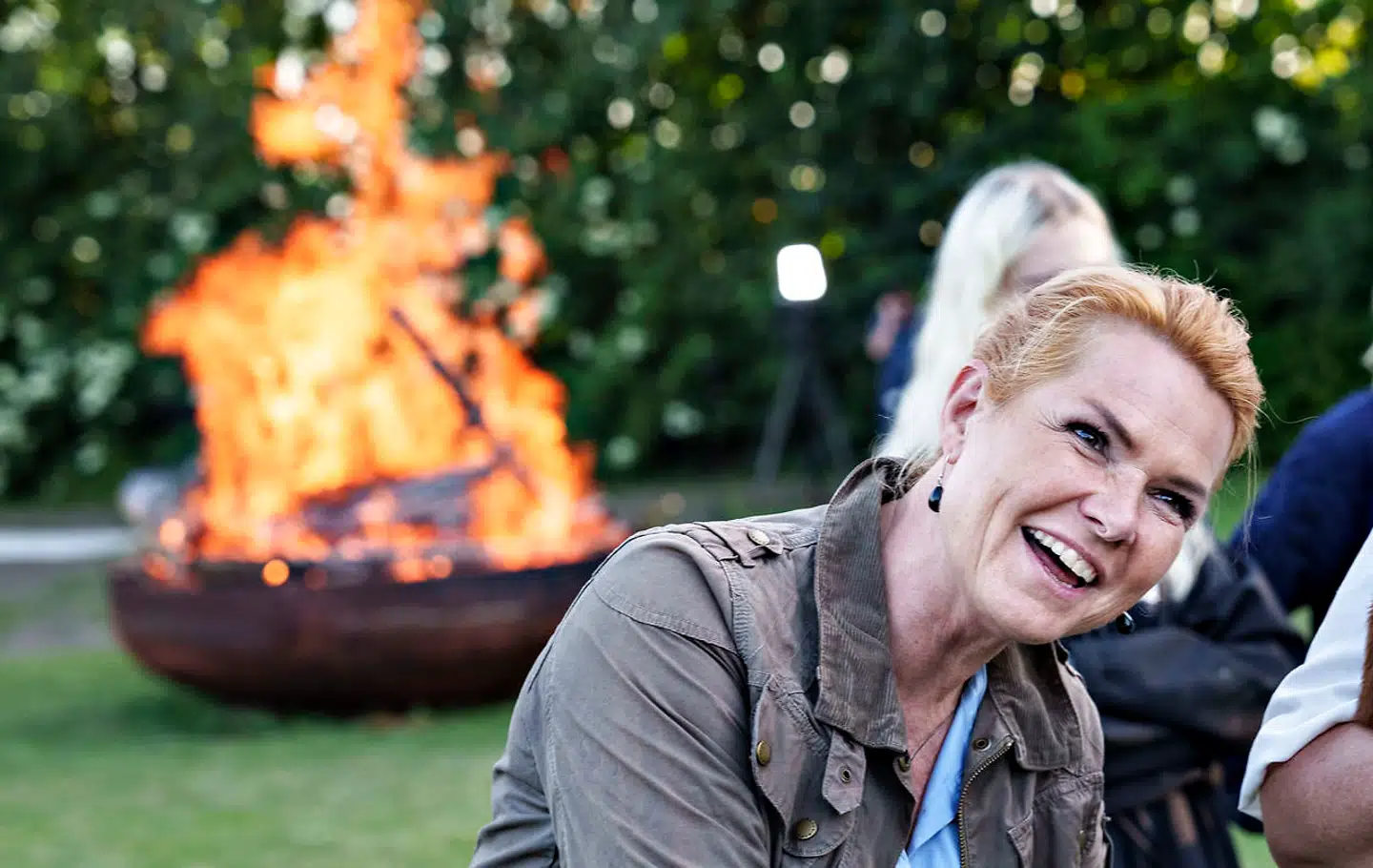 Inger Støjberg holder båltalen sankthansaften i Dalbyover, torsdag den 23. juni 2022. Inger Støjberg har bekræftet til flere medier, at hun har stiftet det nye parti Danmarksdemokraterne.. (Foto: Henning Bagger/Ritzau Scanpix)