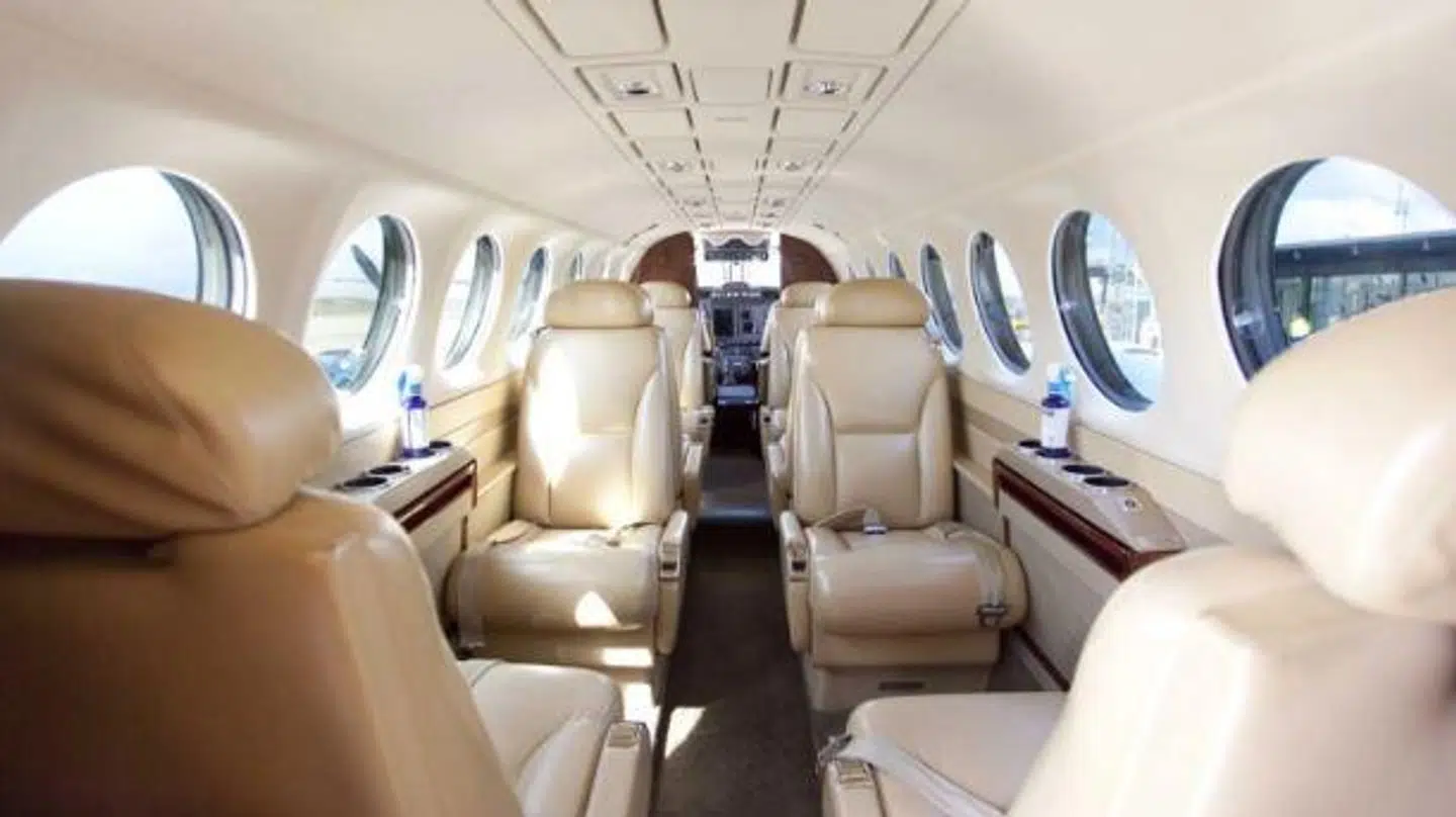 Her ses den luksuriøse kabine. Foto: Copenhagen AirTaxi