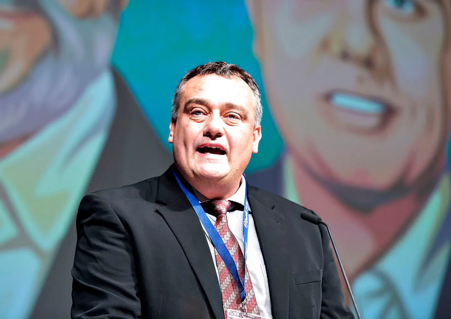 Jørn Dohrmann, medlem Europa-Parlamentet for DF, taler ved DFs Årsmøde, der startede i Herning Kongrescenter, lørdag den 15. september 2018. (Foto: Henning Bagger/Ritzau Scanpix)