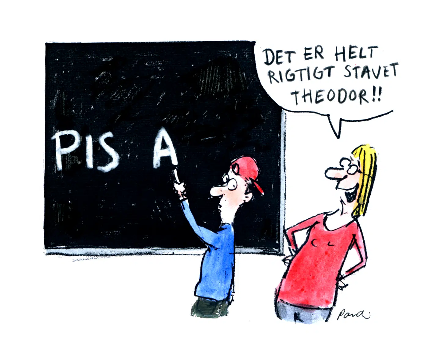 Hele idéen om at måle, sammenligne, optimere, rangordne, rationalisere og overføre børnedata og skoledata er et levn fra en ellers forlist new public management-tænkning, der glemmer, at ikke alt det, der tæller, kan tælles. Illustration: Charlotte Pardi